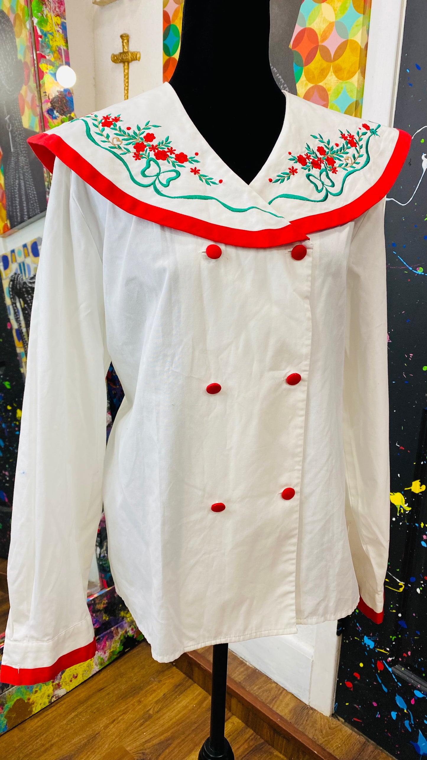 Vintage Christmas Blouse