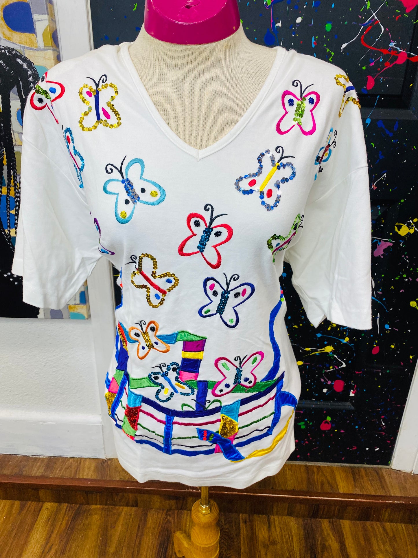 Vintage Butterfly Blouse