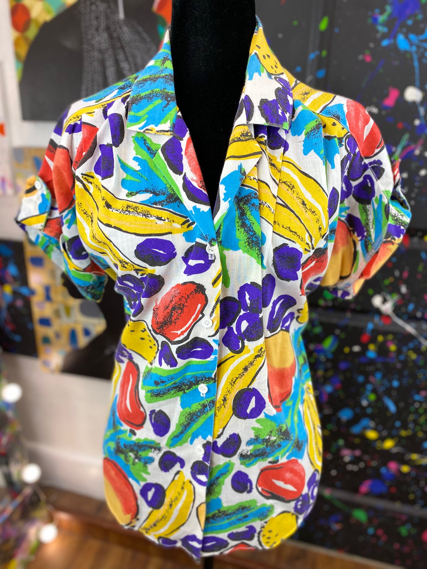 Vintage Short Sleeve Blouse