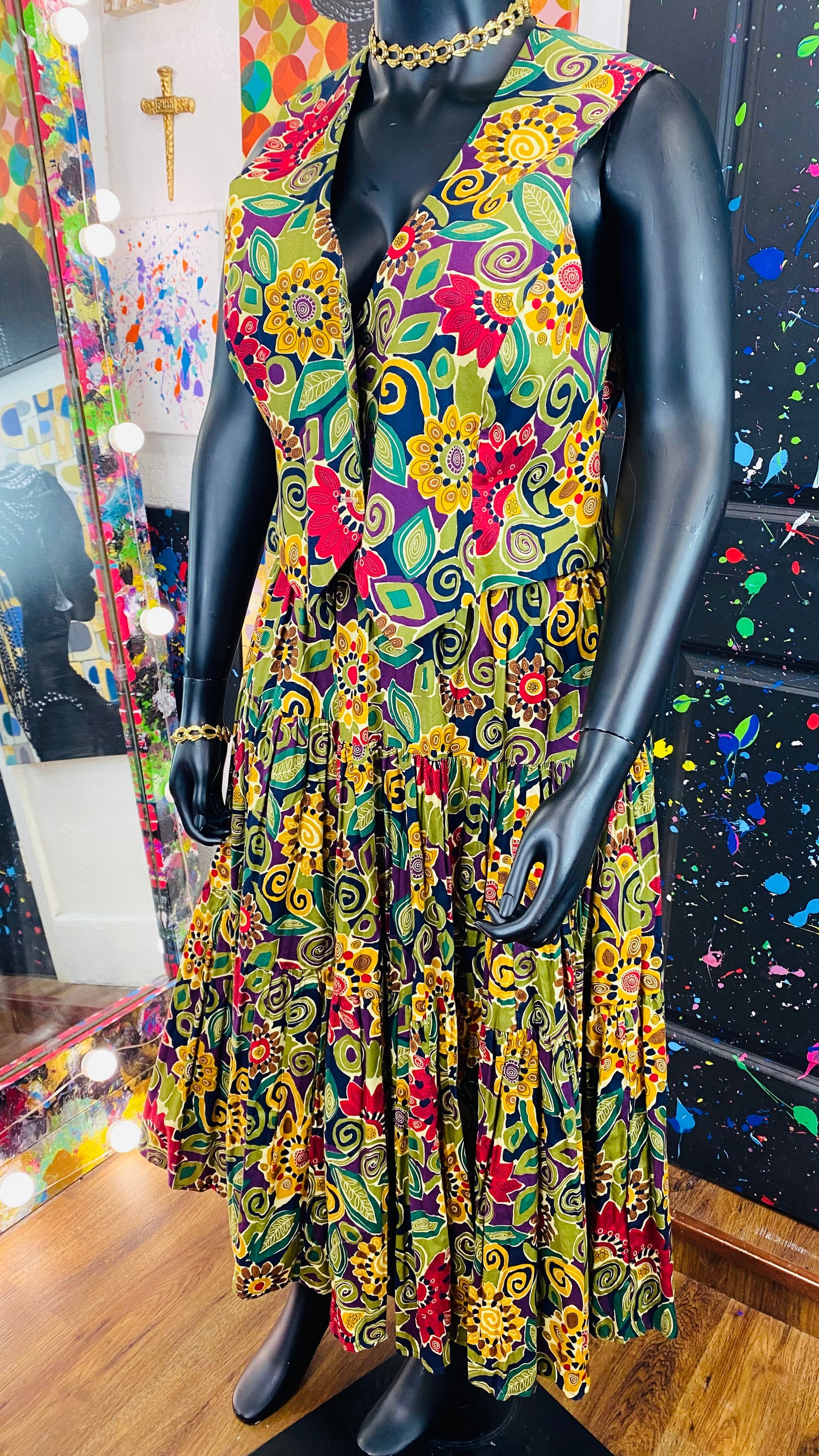 Vintage 2pc skirt Set
