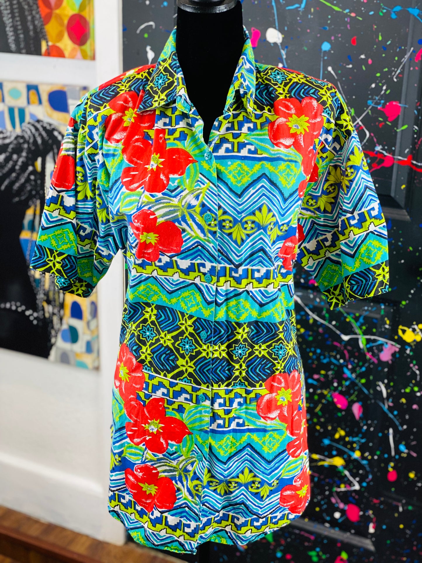 Vintage Short Sleeve Blouse