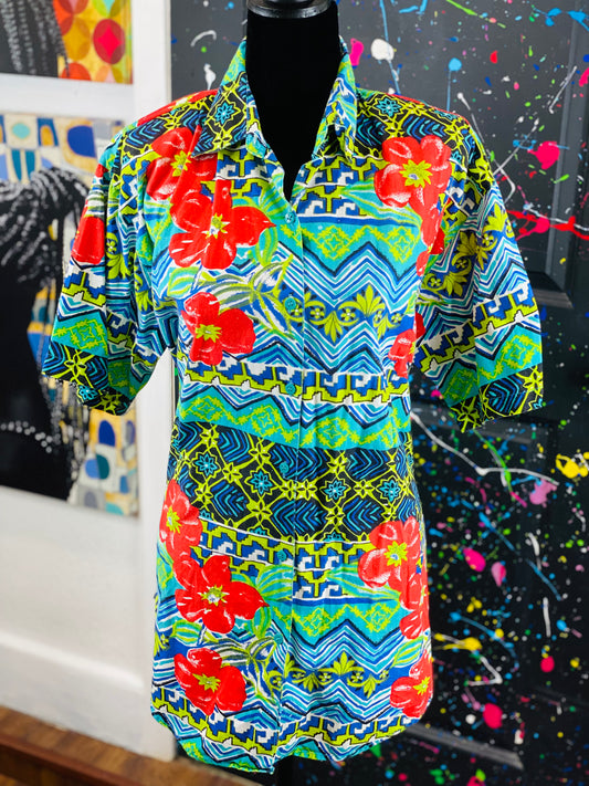 Vintage Short Sleeve Blouse