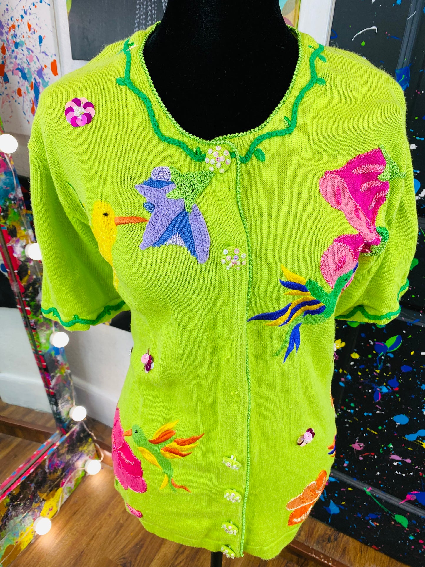 Vintage Short Sleeve Sweater