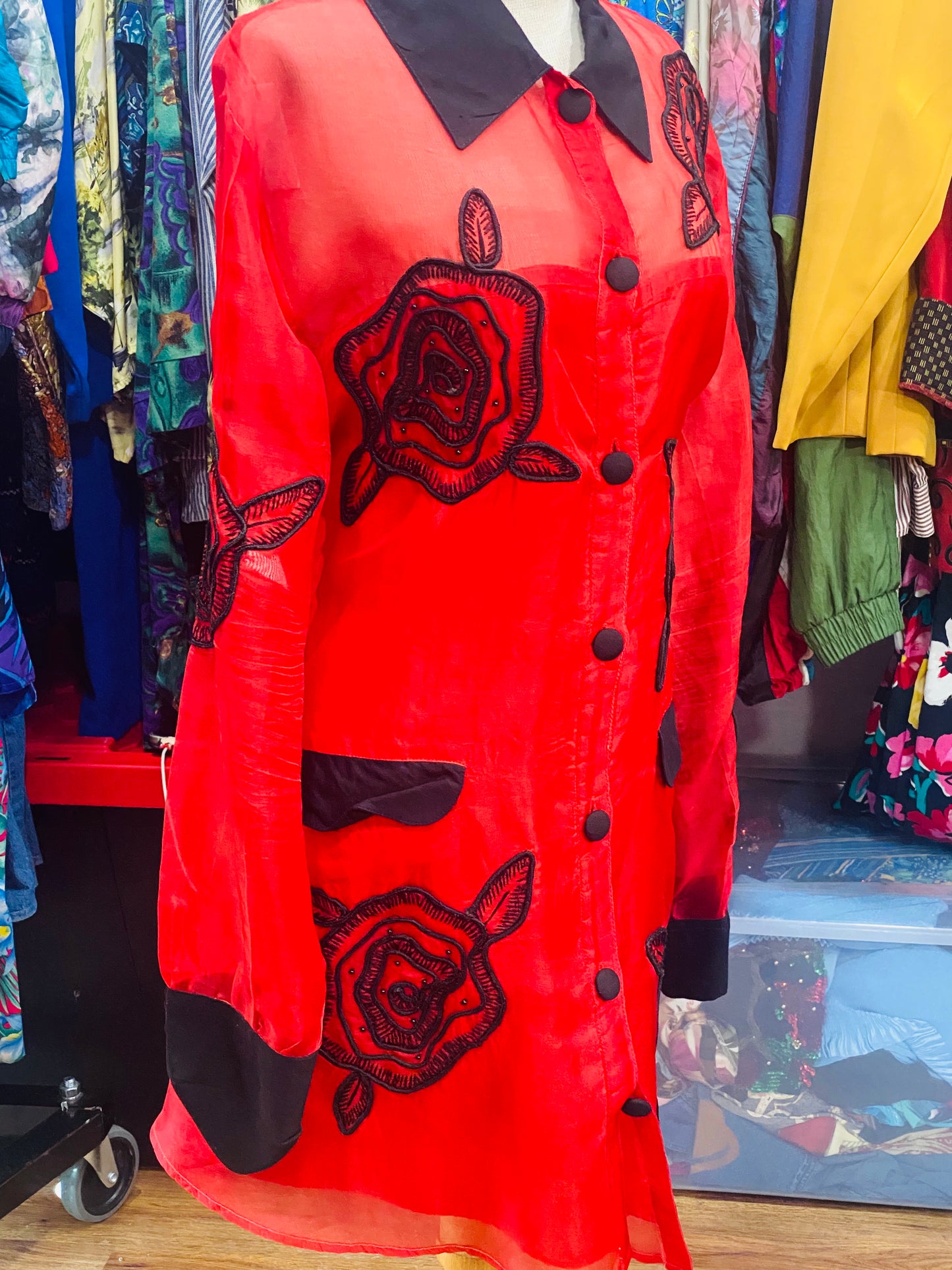 Vintage Red Blouse