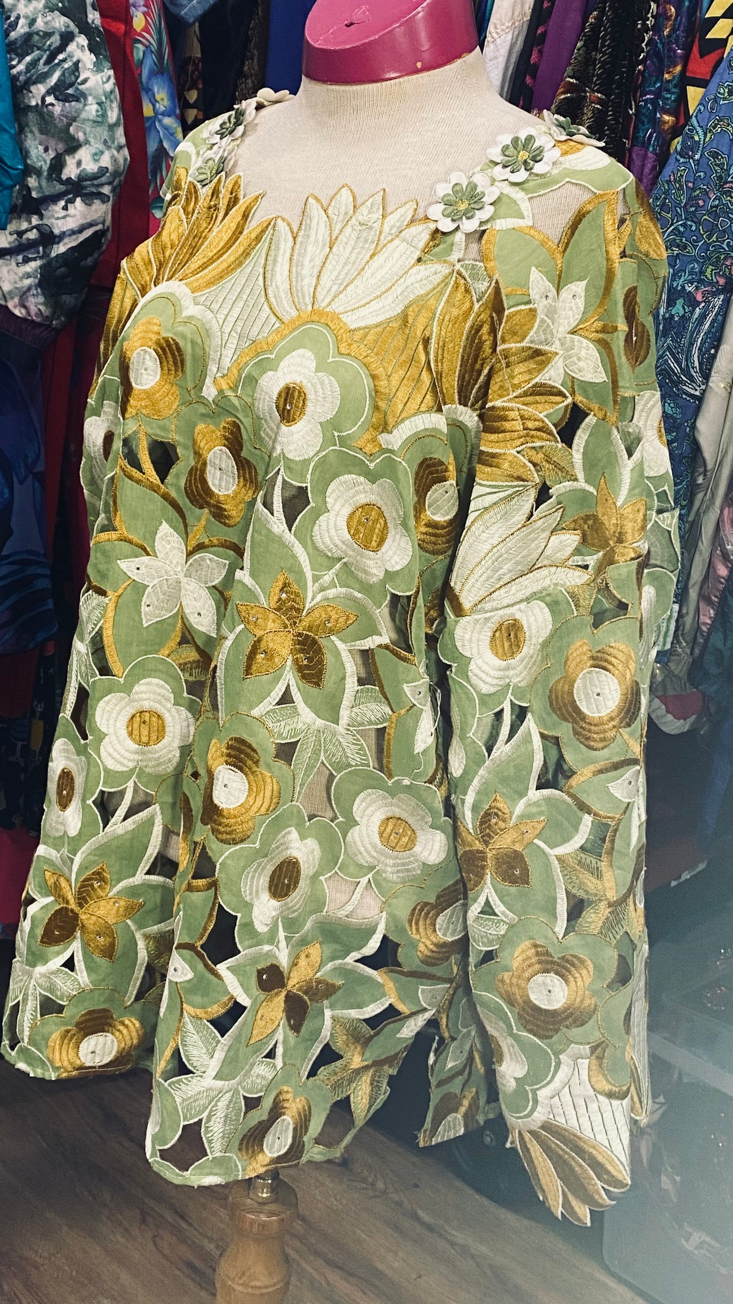 Vintage Green Blouse