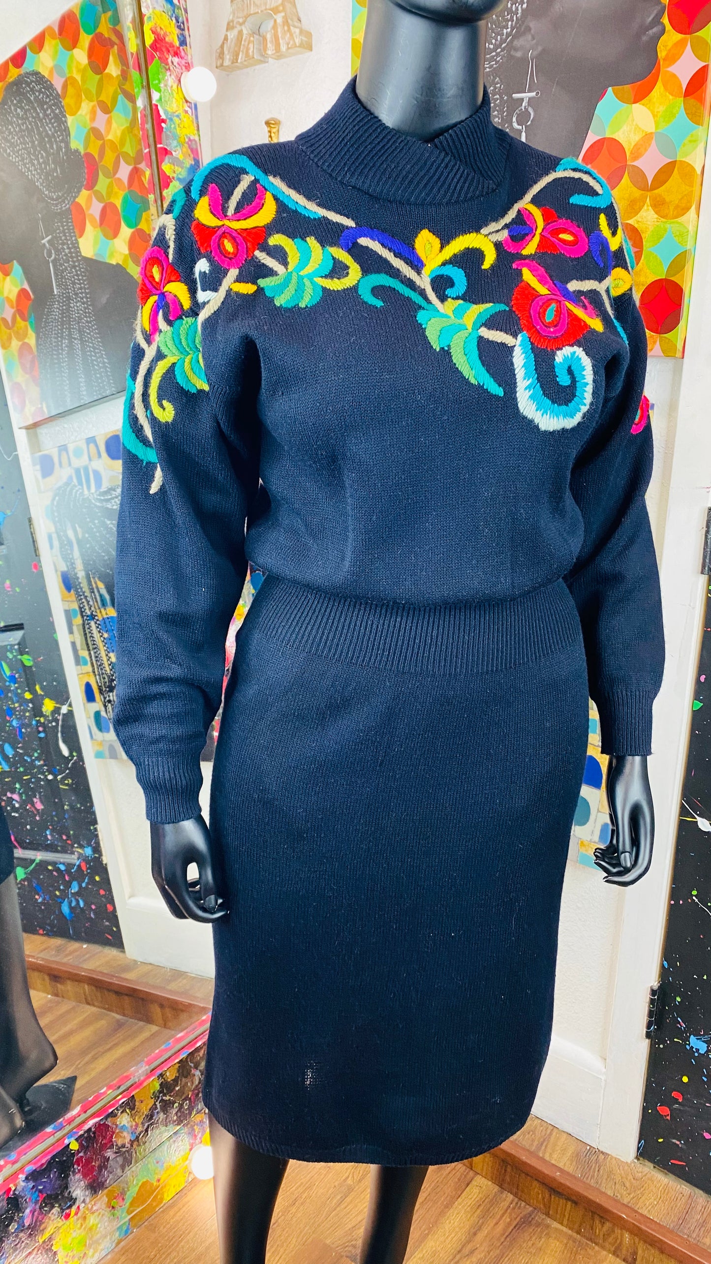 Vintage sweater dress