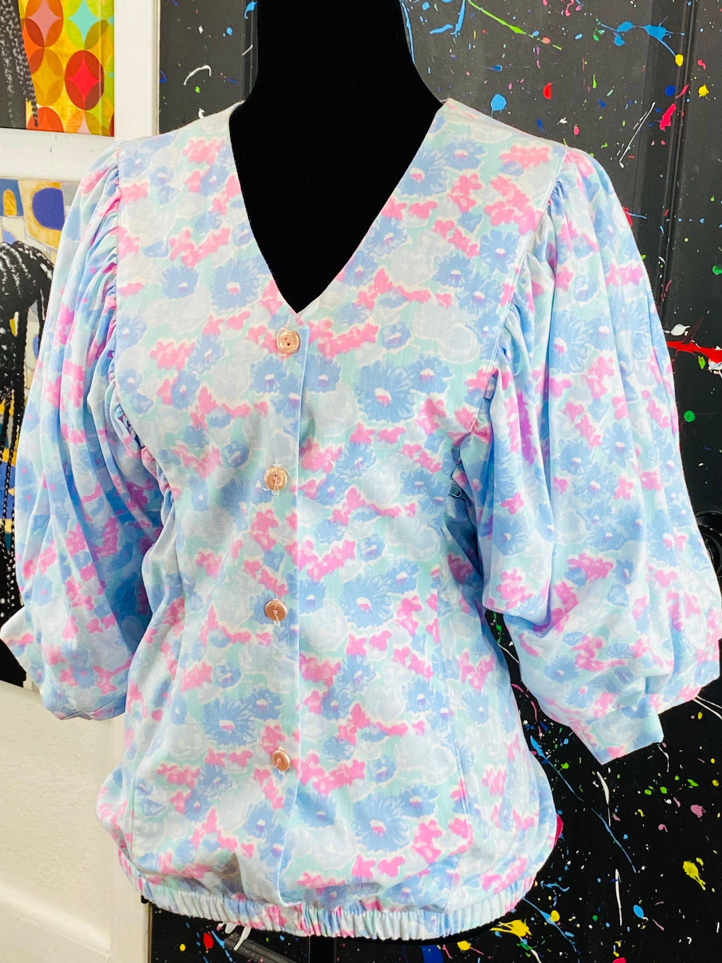 Vintage Short Sleeve Blouse