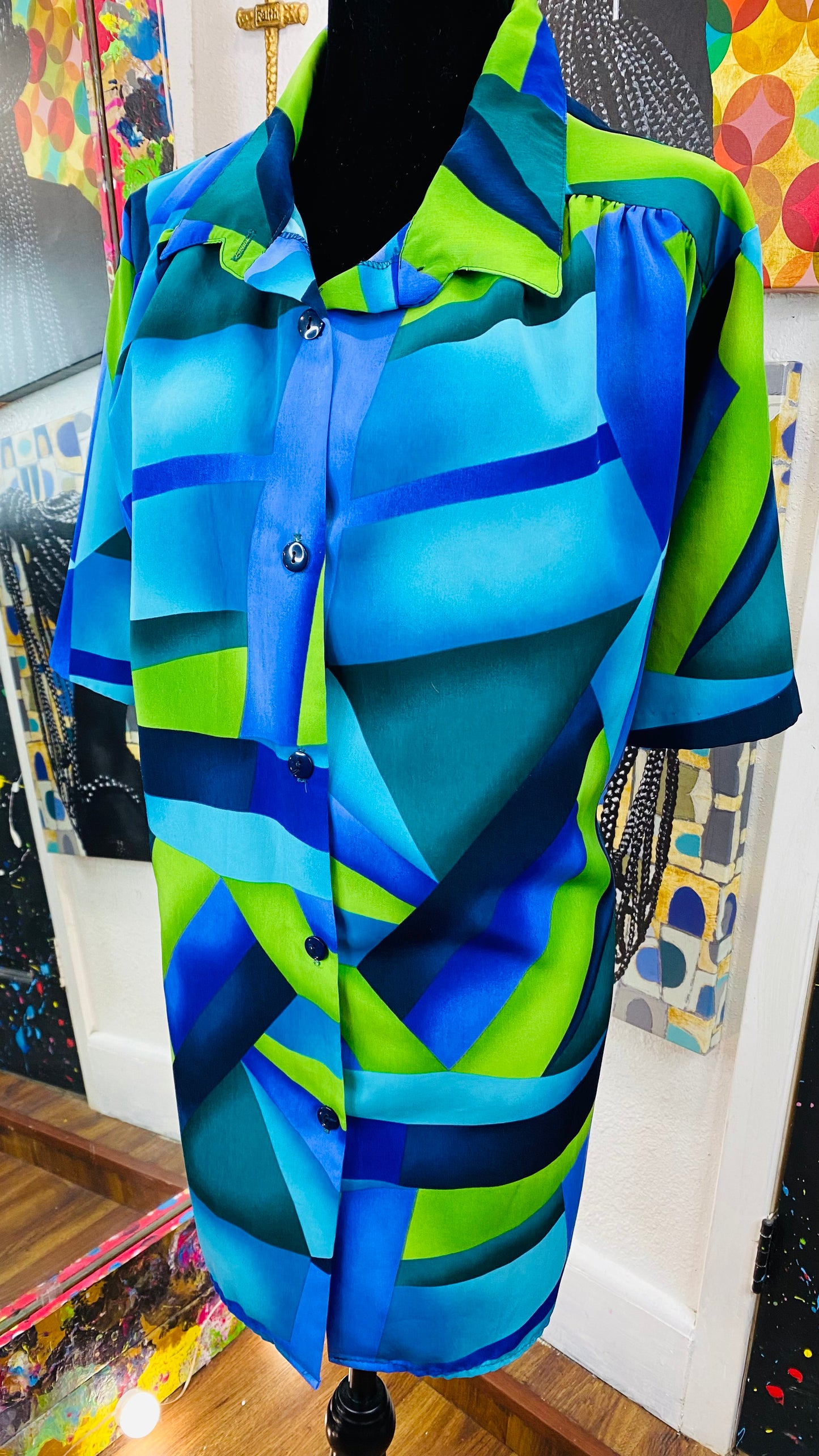 Vintage Short Sleeve Blouse