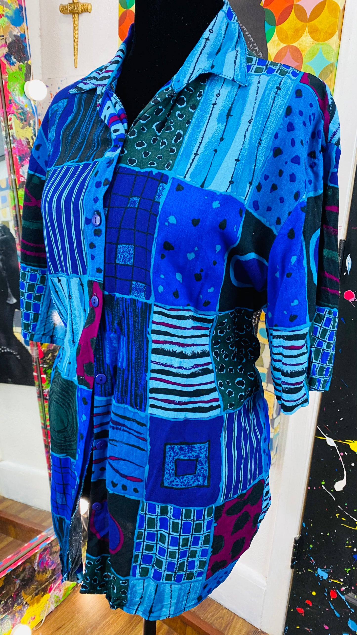 Vintage Short Sleeve Blouse