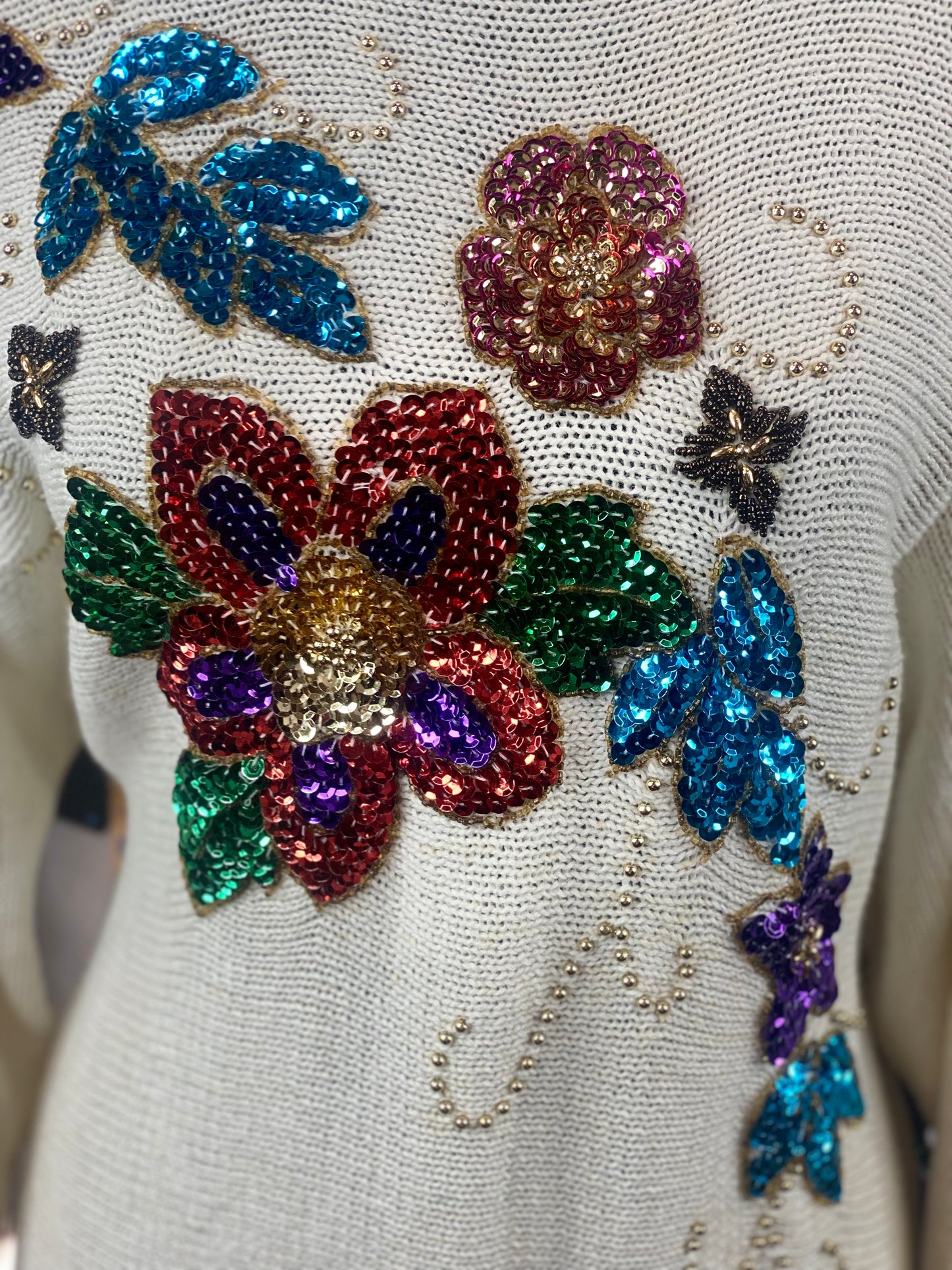 Vintage Sequins Sweater