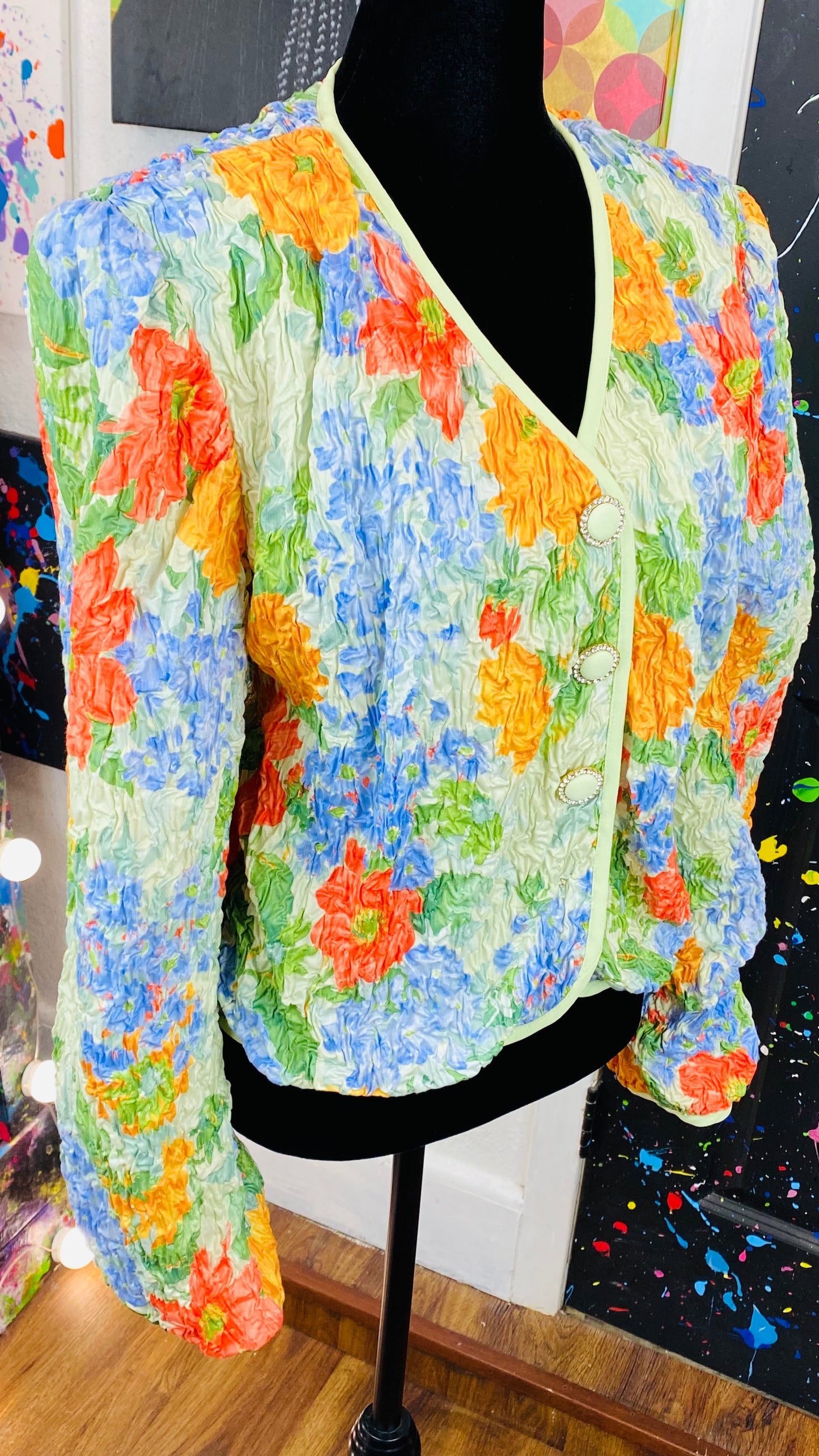 Vintage Floral Blazer