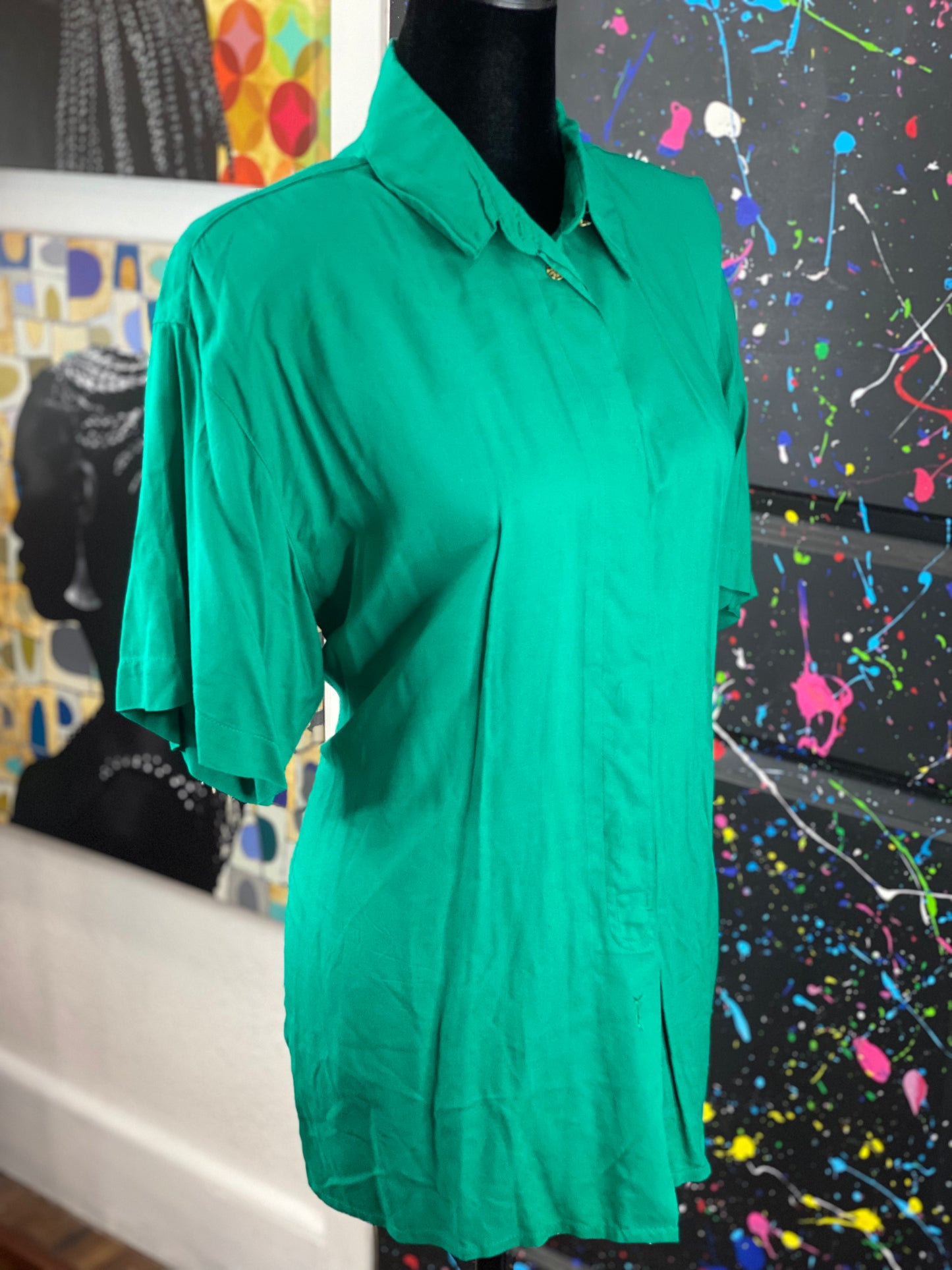Vintage Short Sleeve Blouse