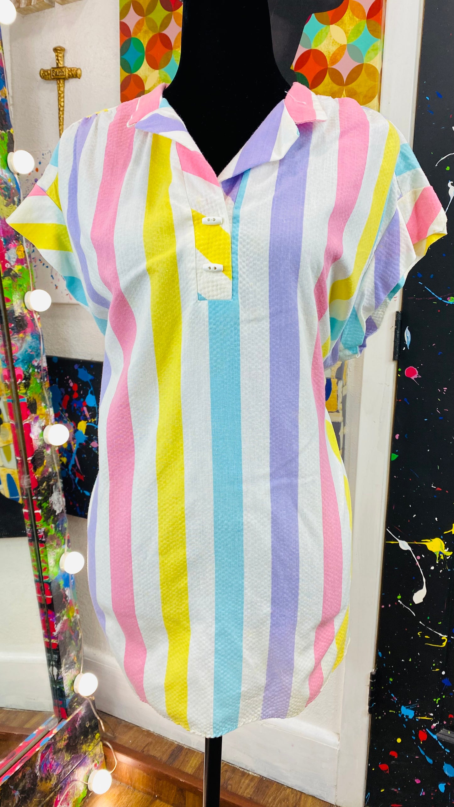 Vintage Short Sleeve Blouse