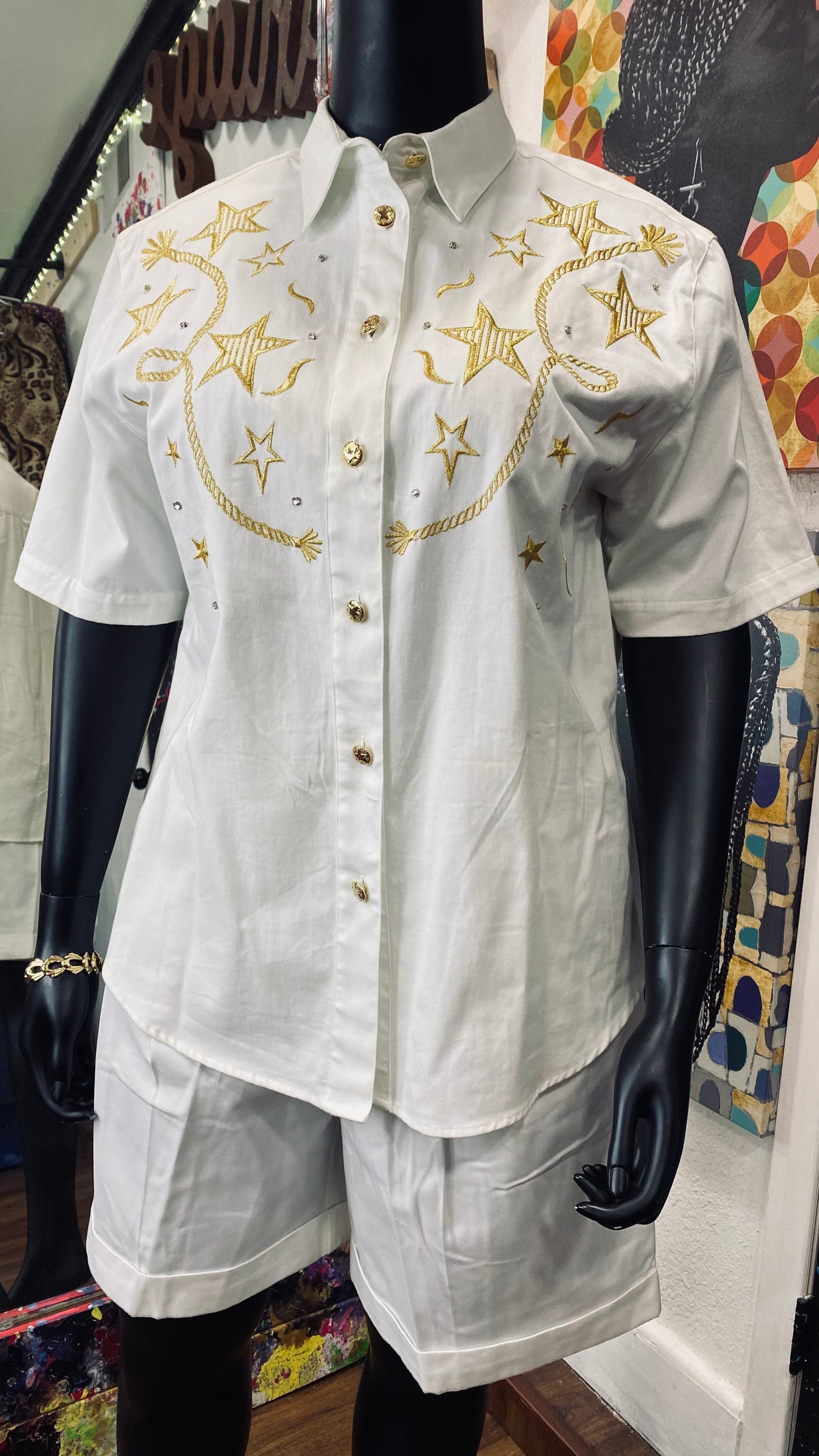 Vintage Star Shorts Set