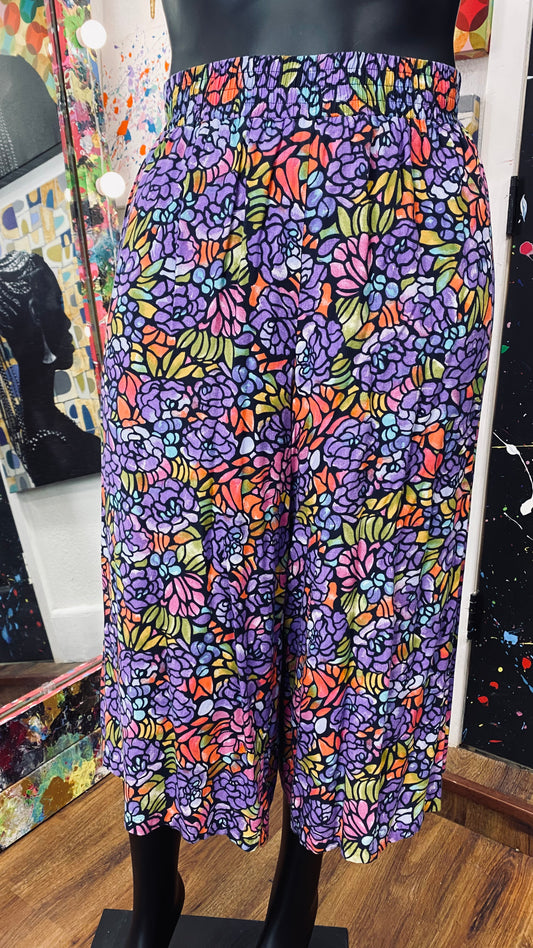 Vintage Floral Gauchos