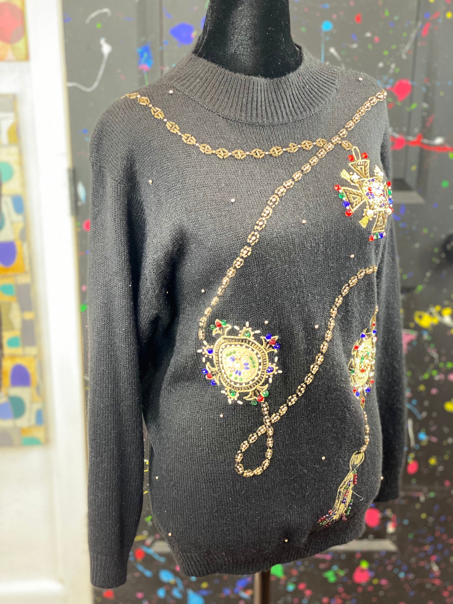 Vintage Sequins Sweater