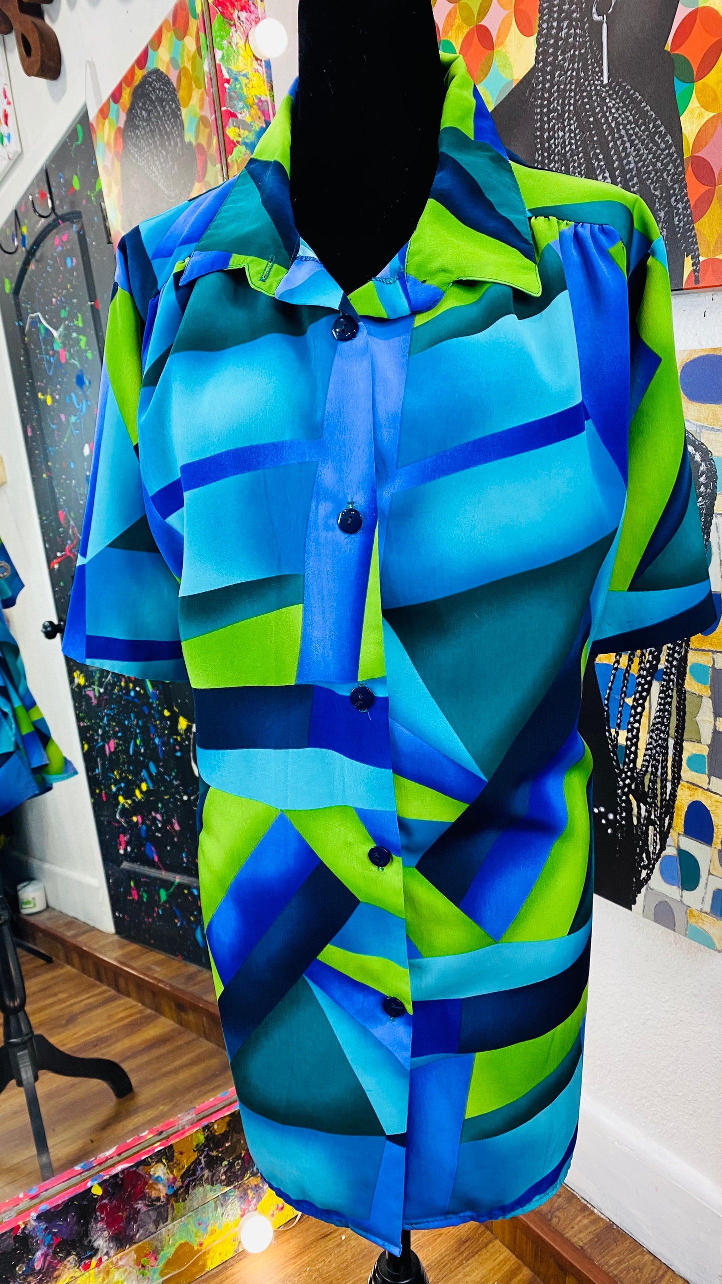Vintage Short Sleeve Blouse