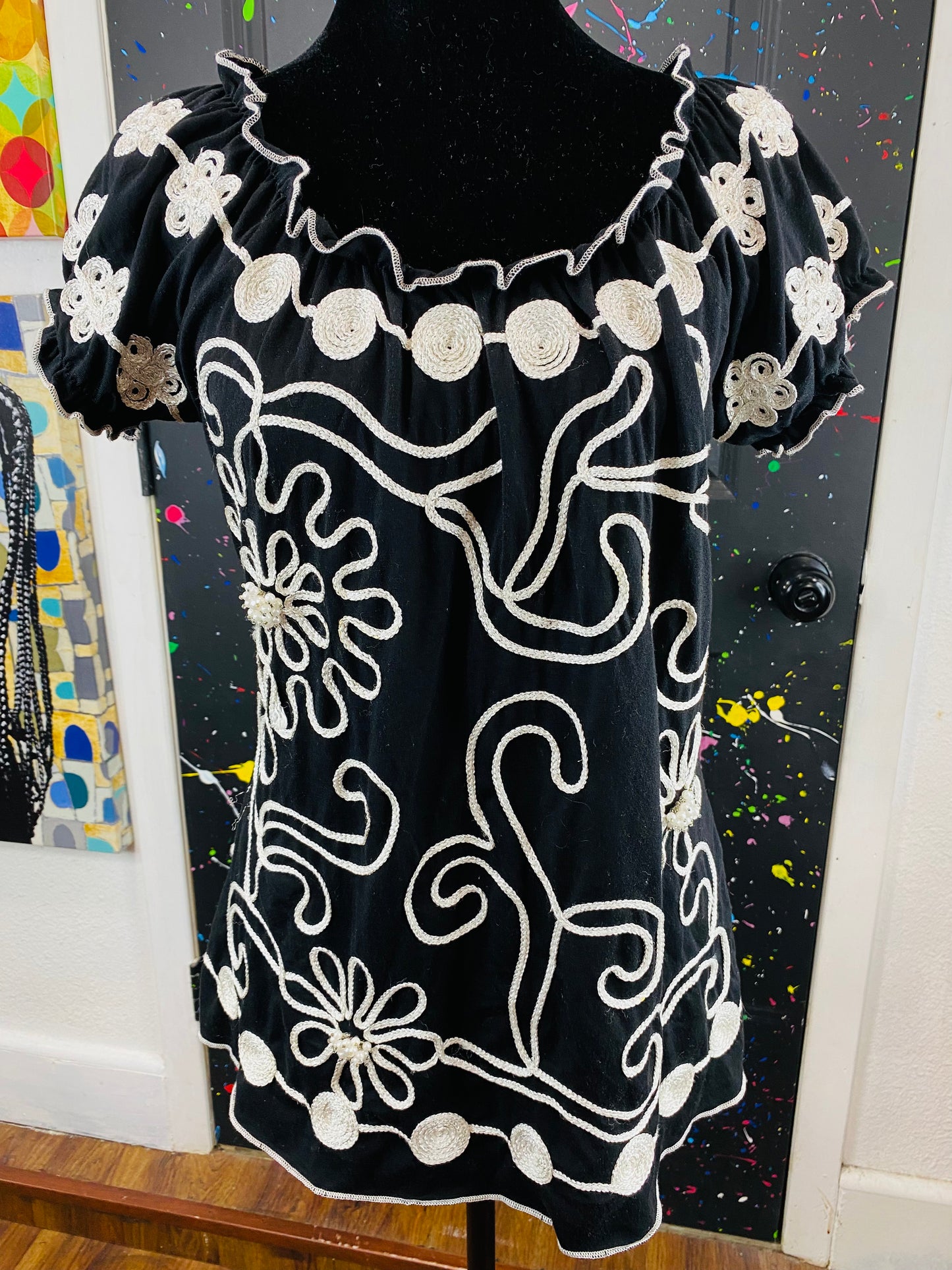 Vintage Short Sleeve Blouse