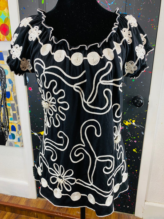 Vintage Short Sleeve Blouse