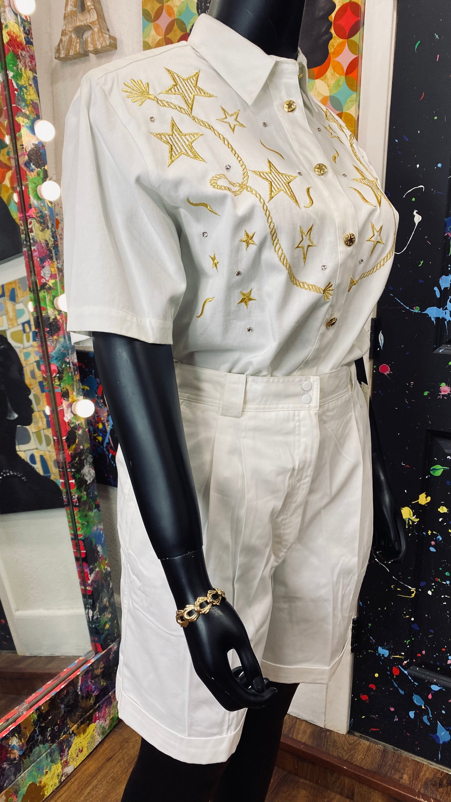 Vintage Star Shorts Set