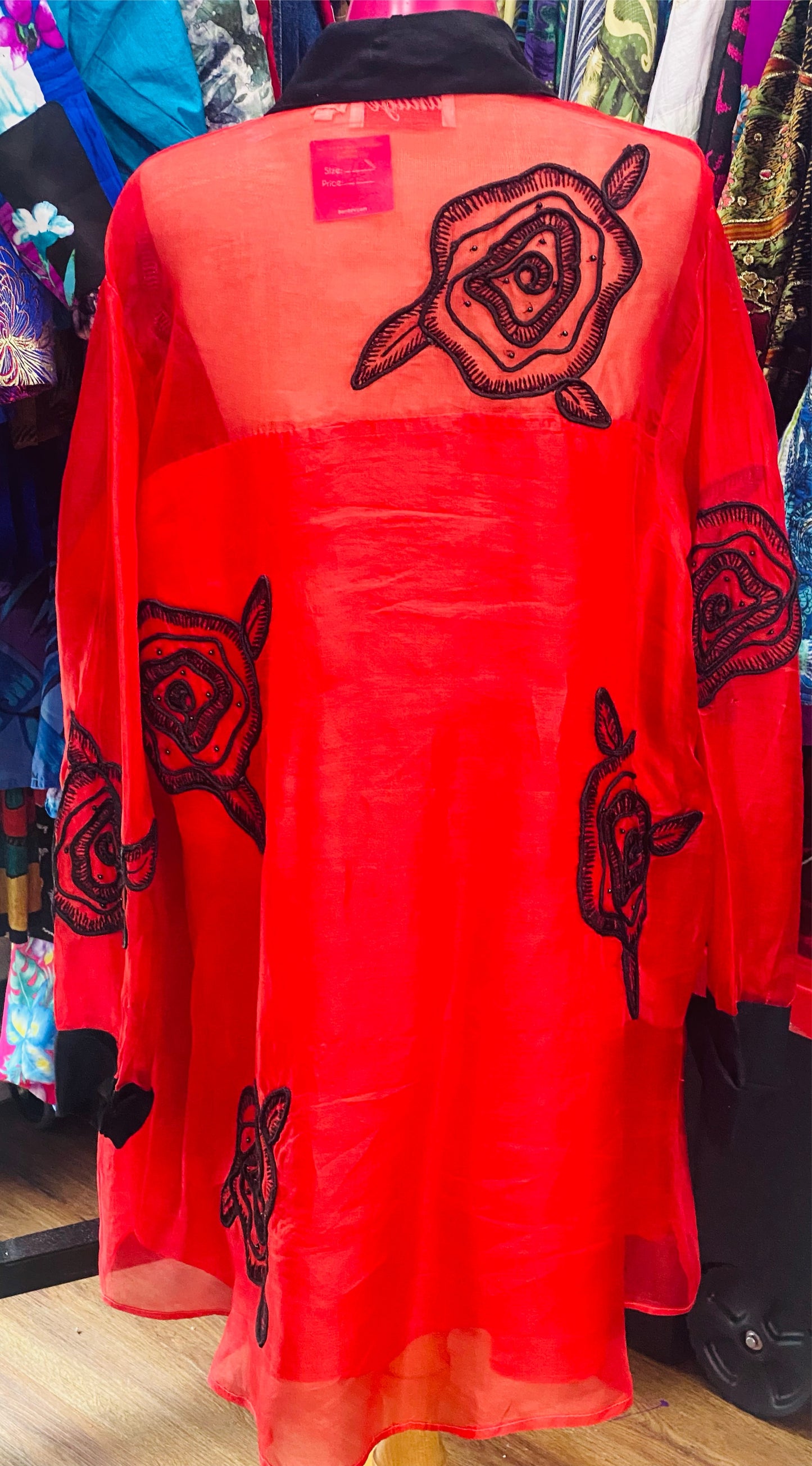 Vintage Red Blouse