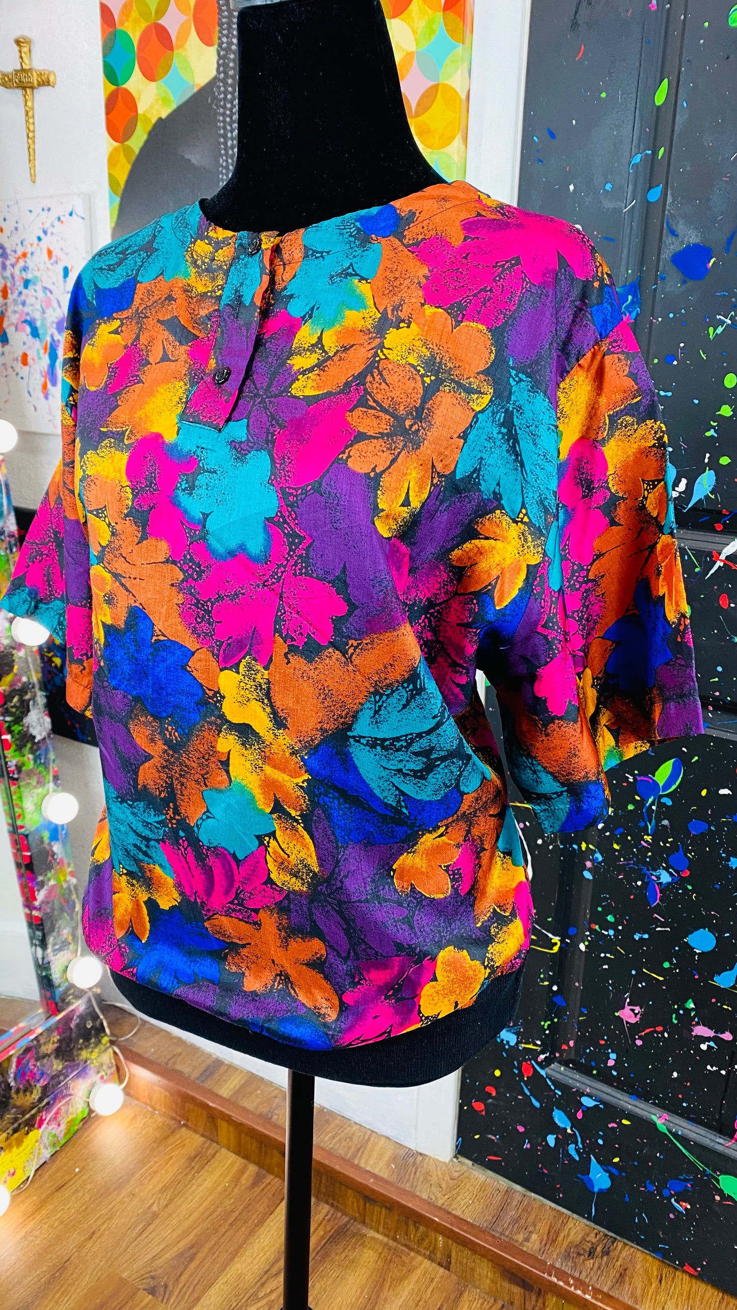 Vintage Short Sleeve Blouse
