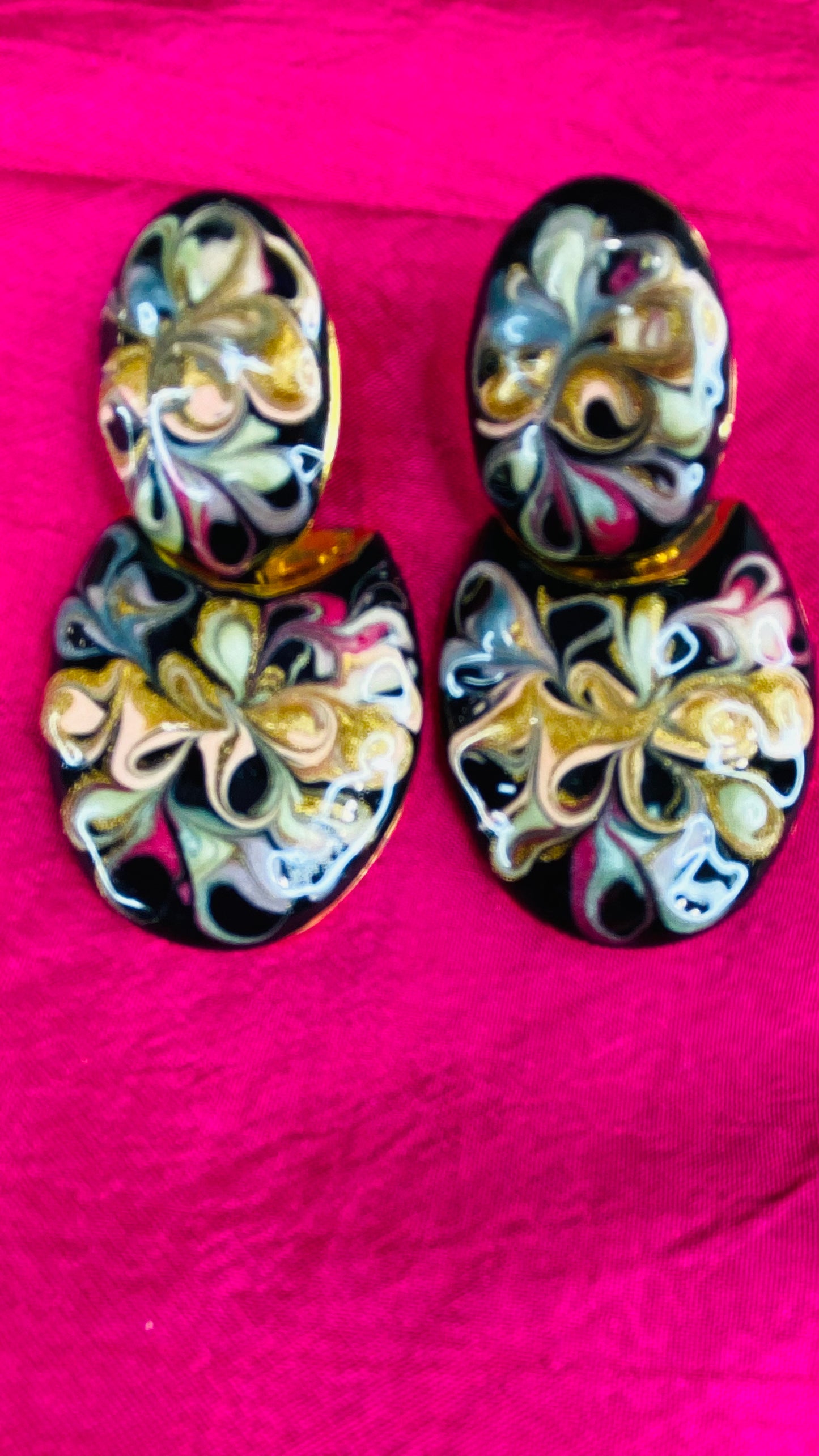 Vintage clip on earrings