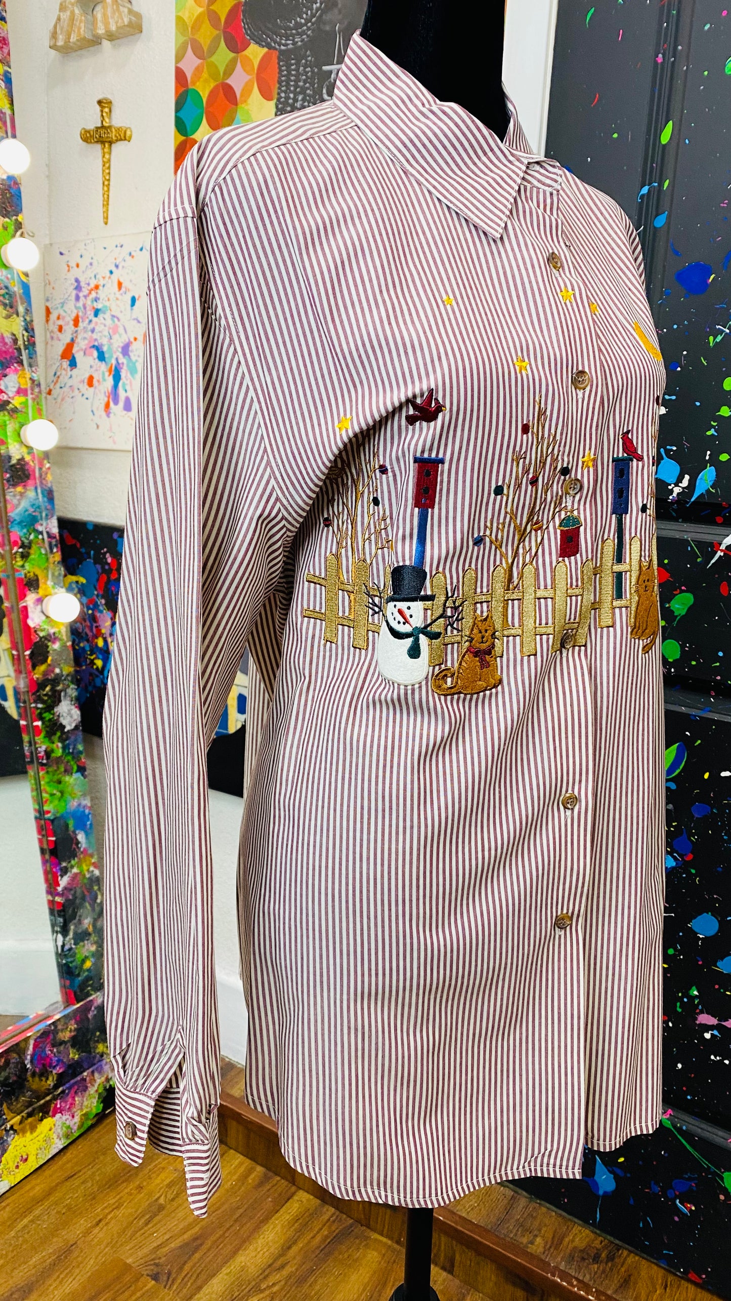 Vintage Christmas Blouse
