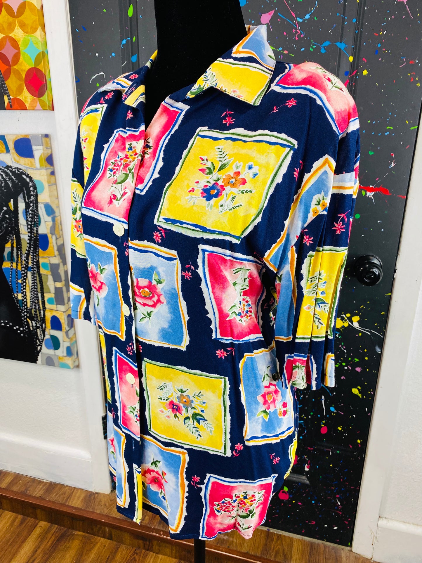 Vintage Short Sleeve Blouse
