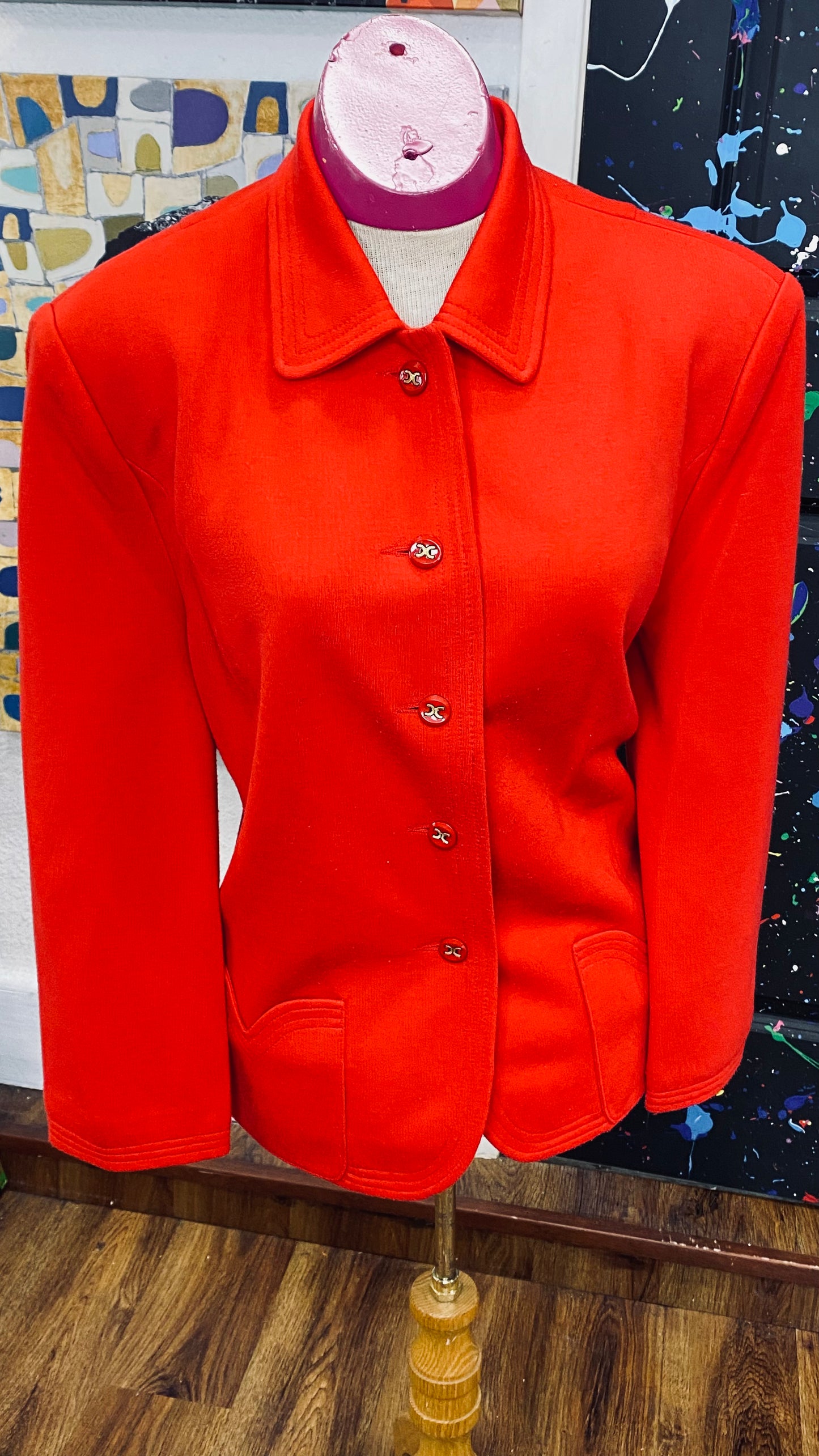 Vintage Red Blazer