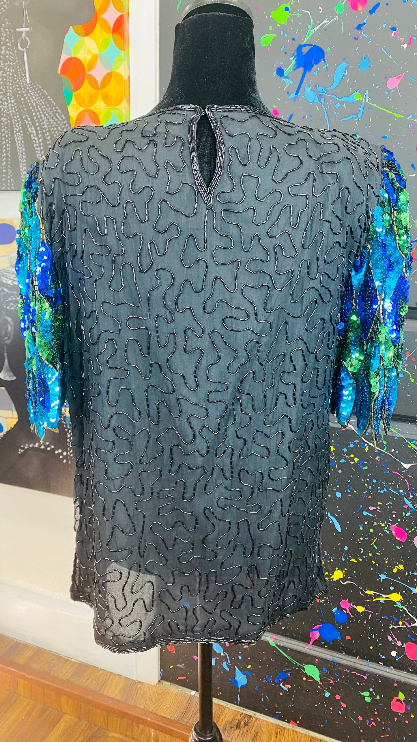 Vintage Sequin Blouse