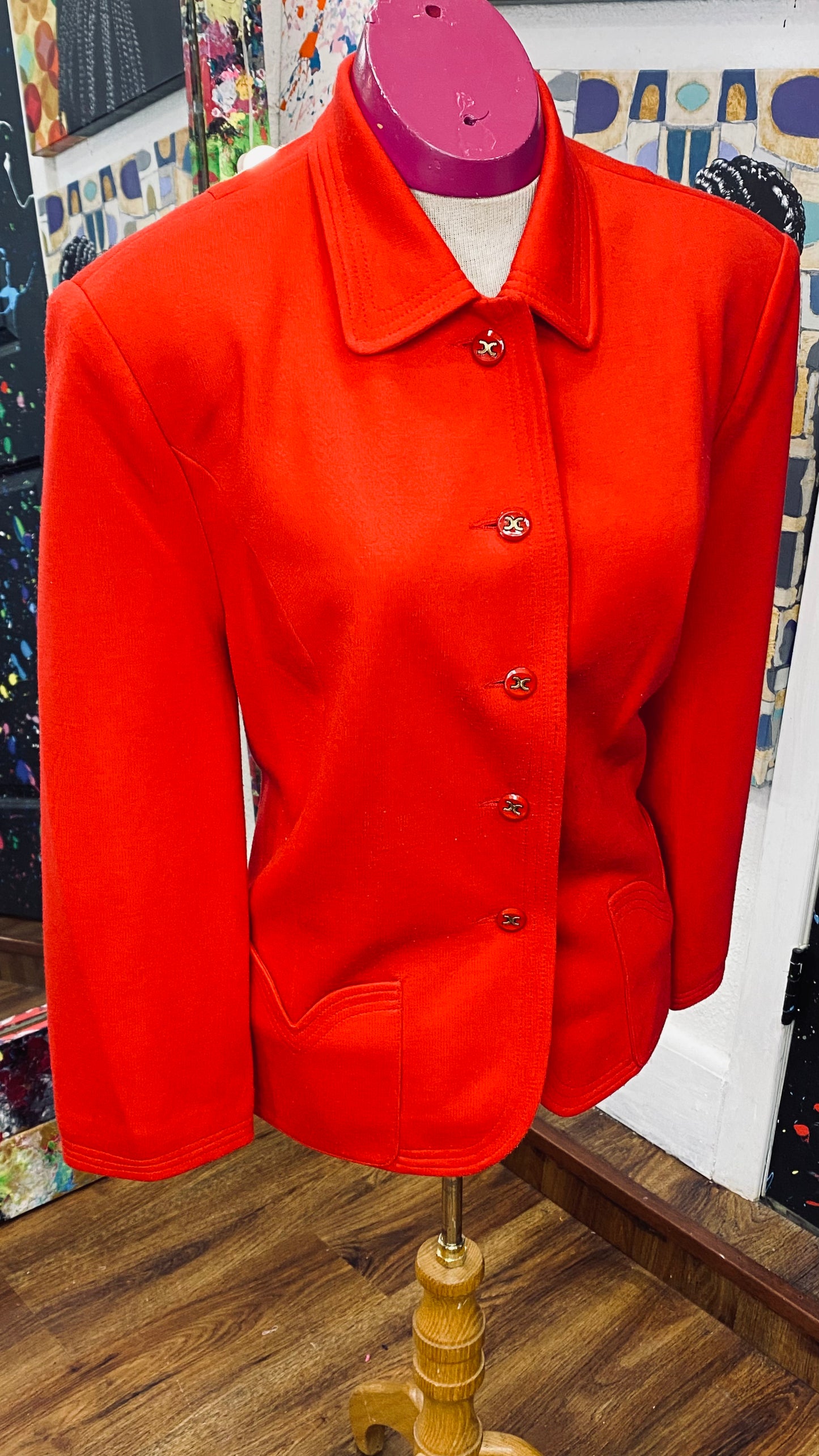 Vintage Red Blazer