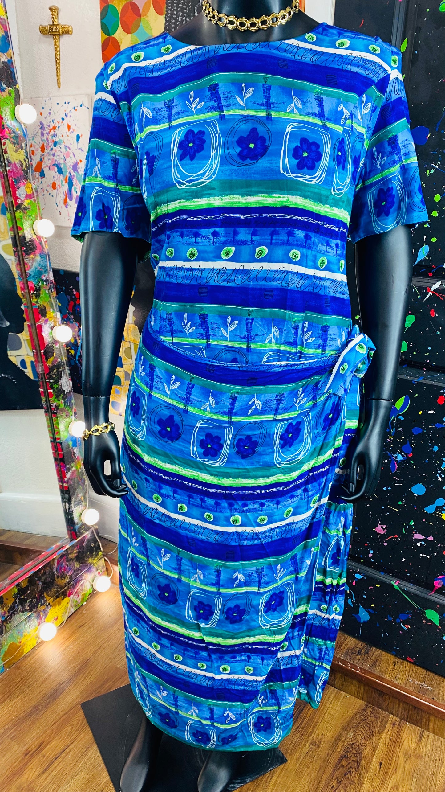 Vintage Short Sleeve Dress