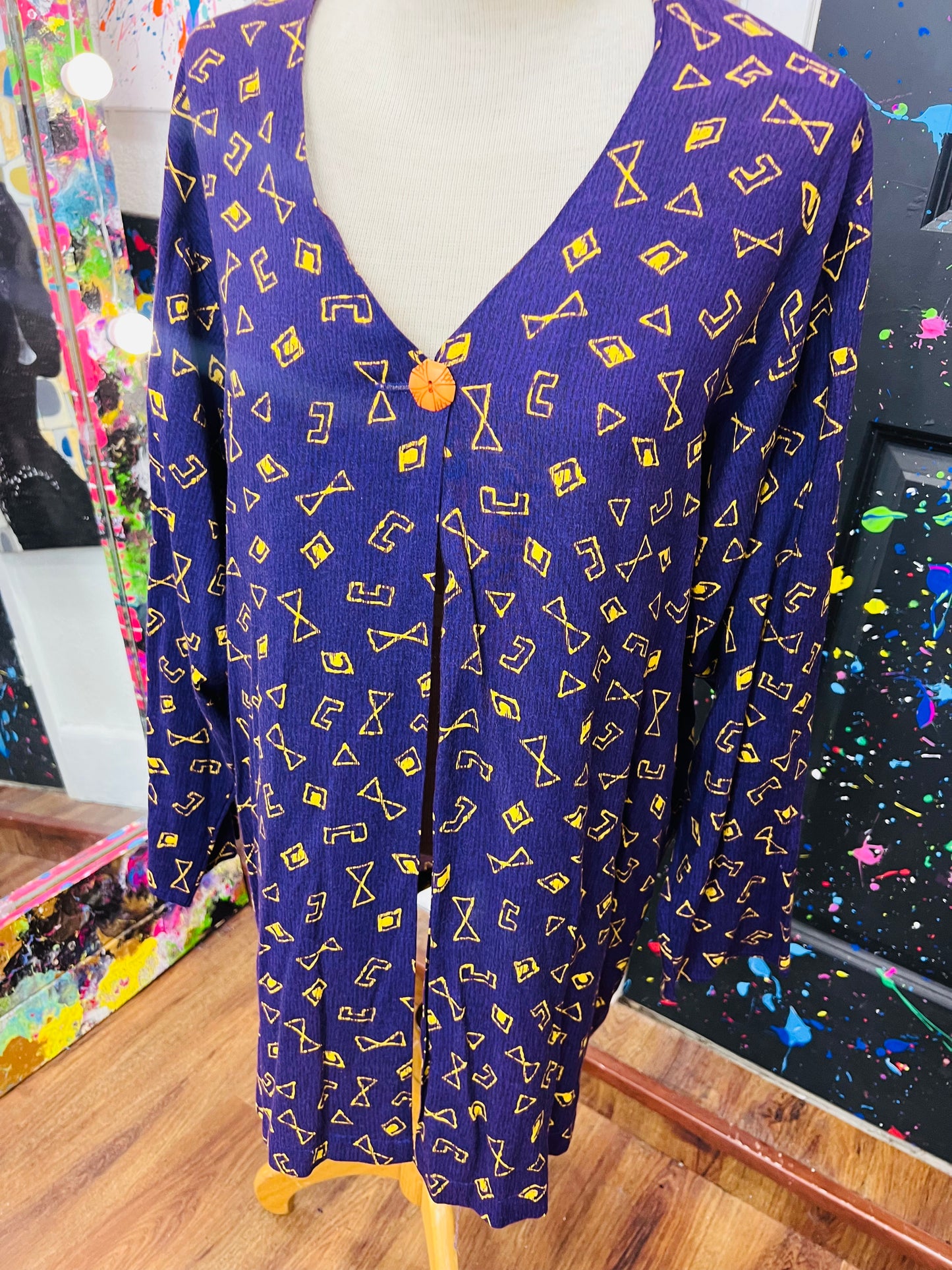 Vintage One Button Blazer