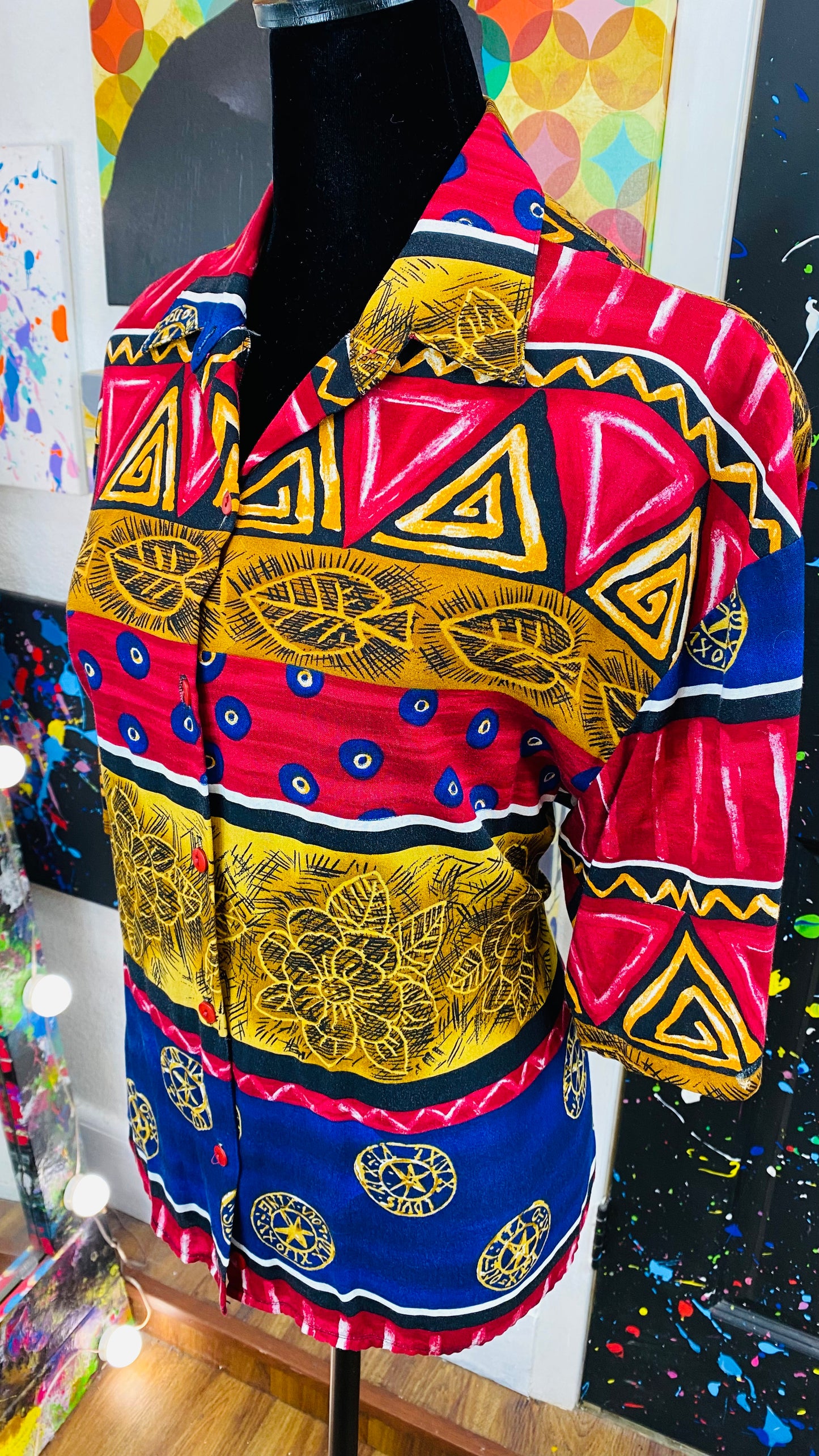 Vintage Short Sleeve Blouse