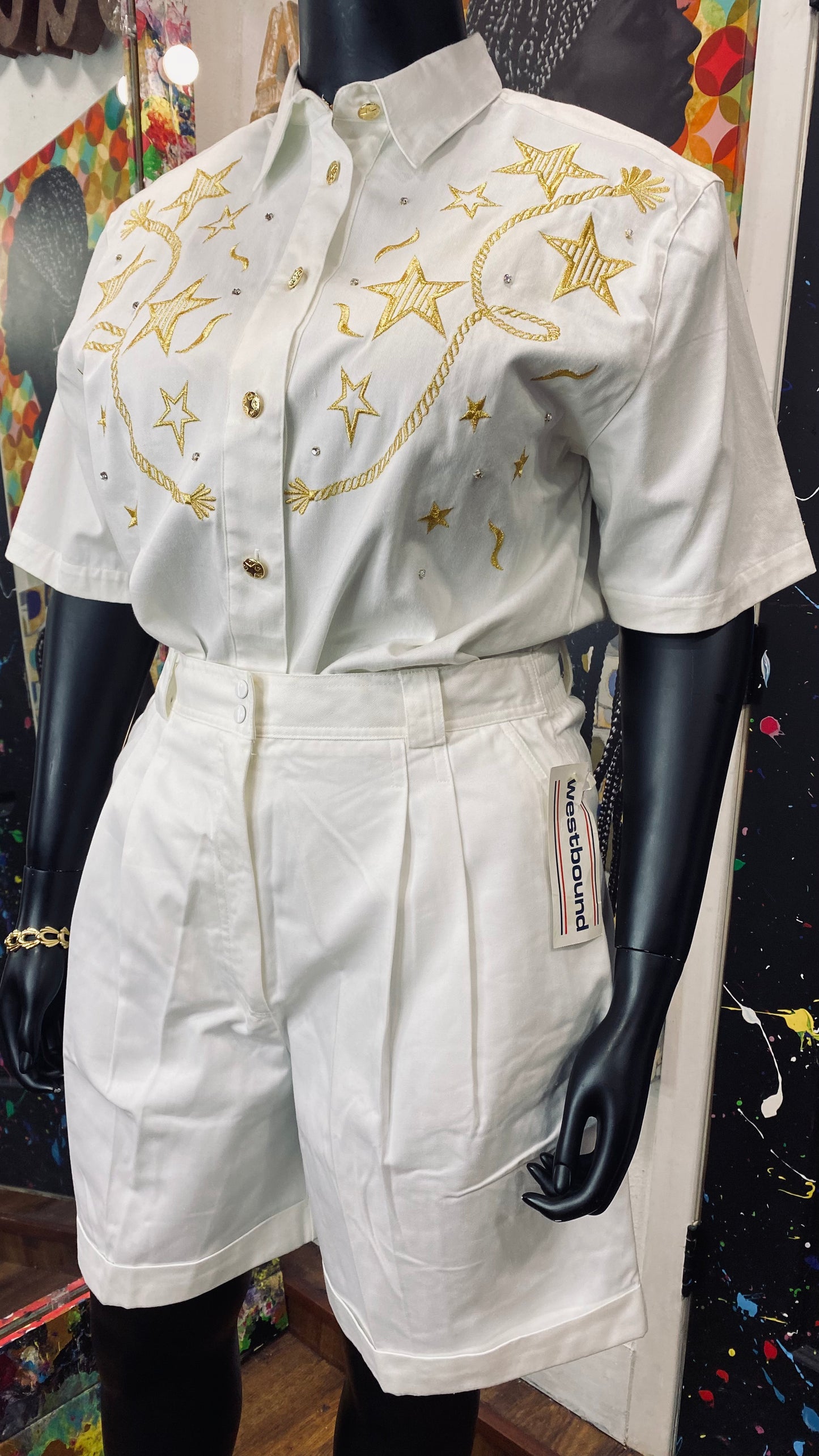 Vintage Star Shorts Set