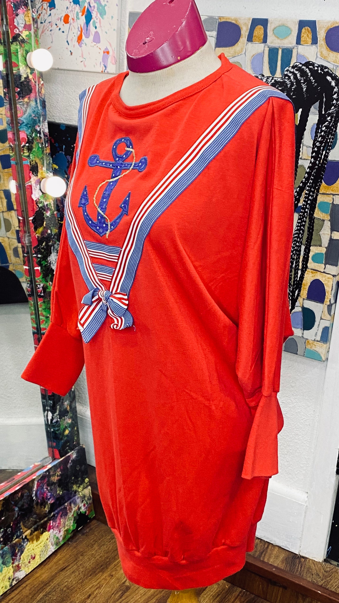 Vintage Anchor Blouse