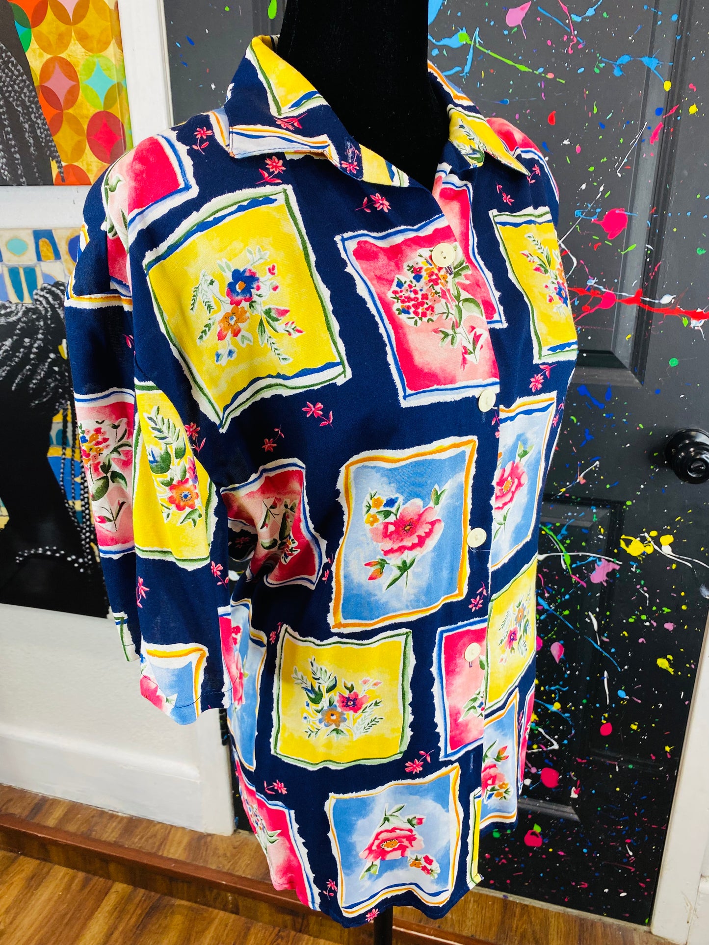 Vintage Short Sleeve Blouse