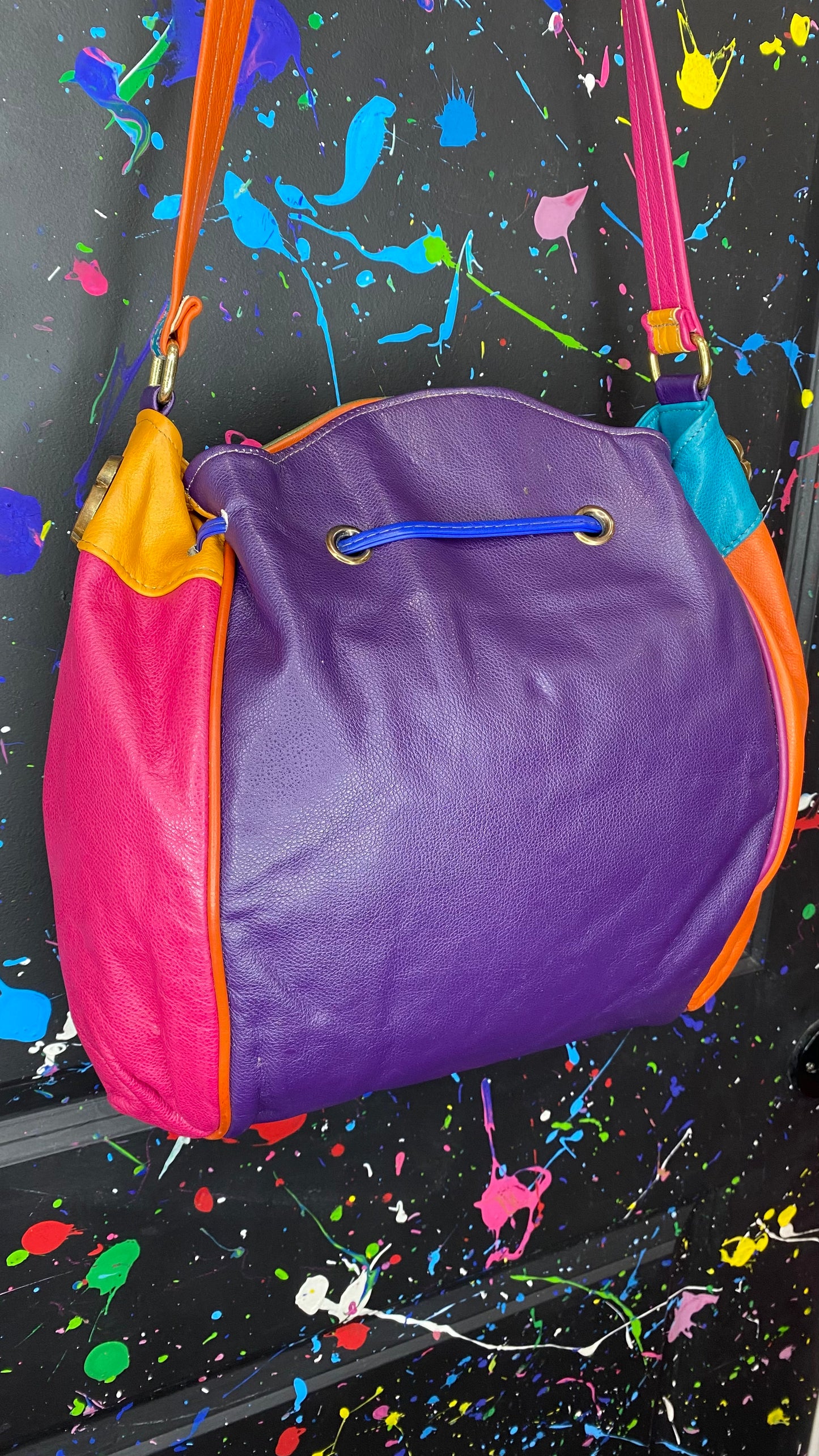 Vintage Jeweled Drawstring Bag