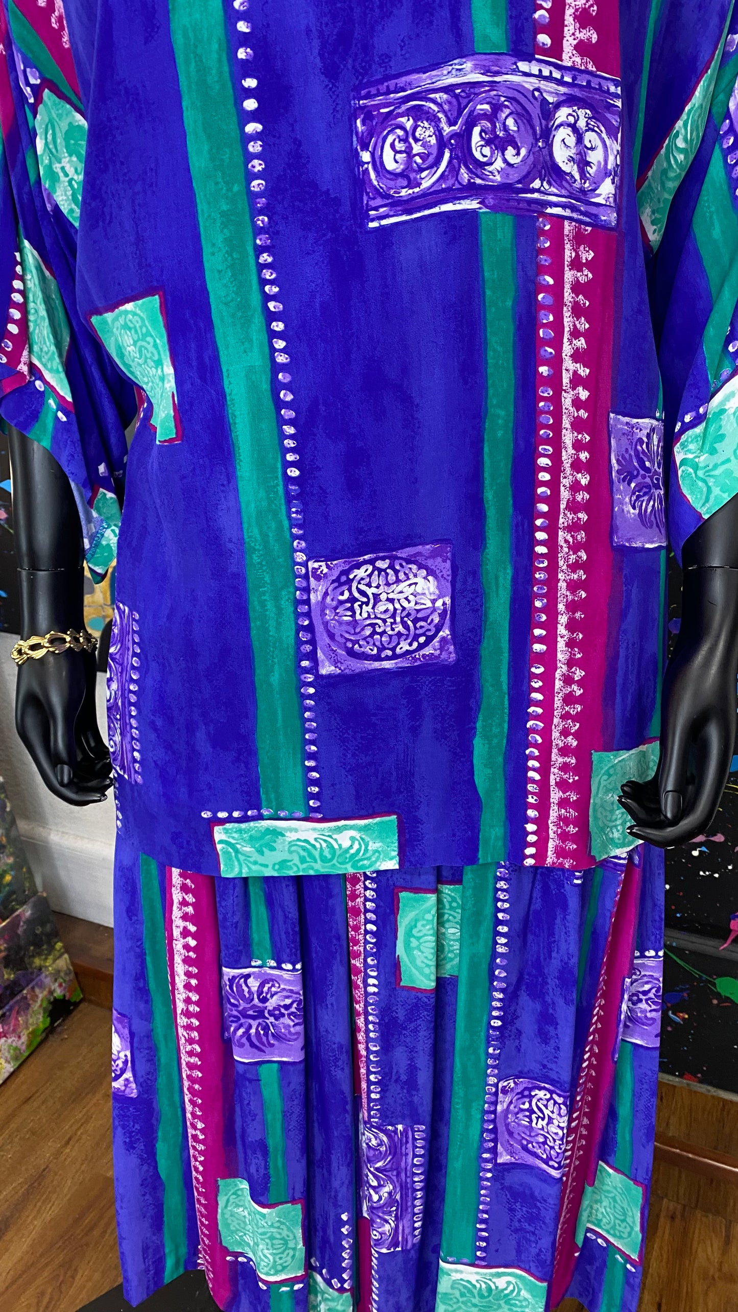 Vintage Purple Dress Set