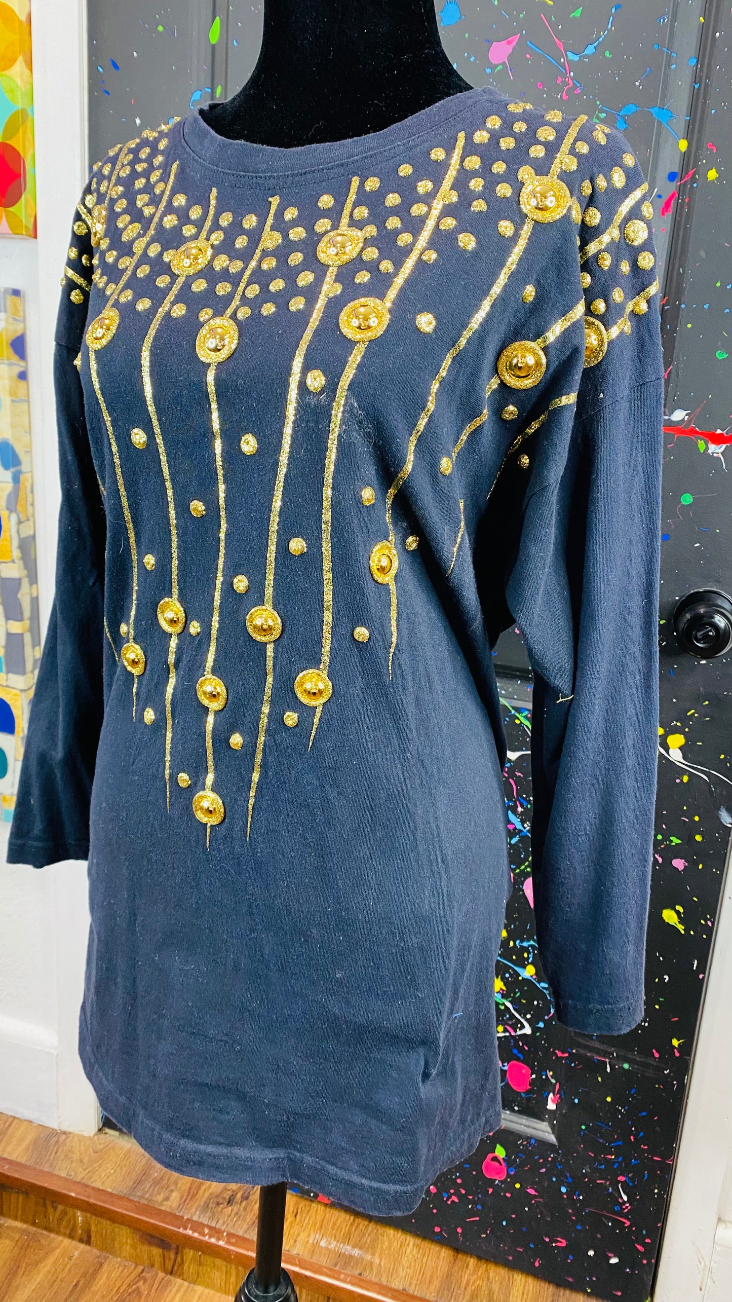 Vintage Hand Painted Blouse
