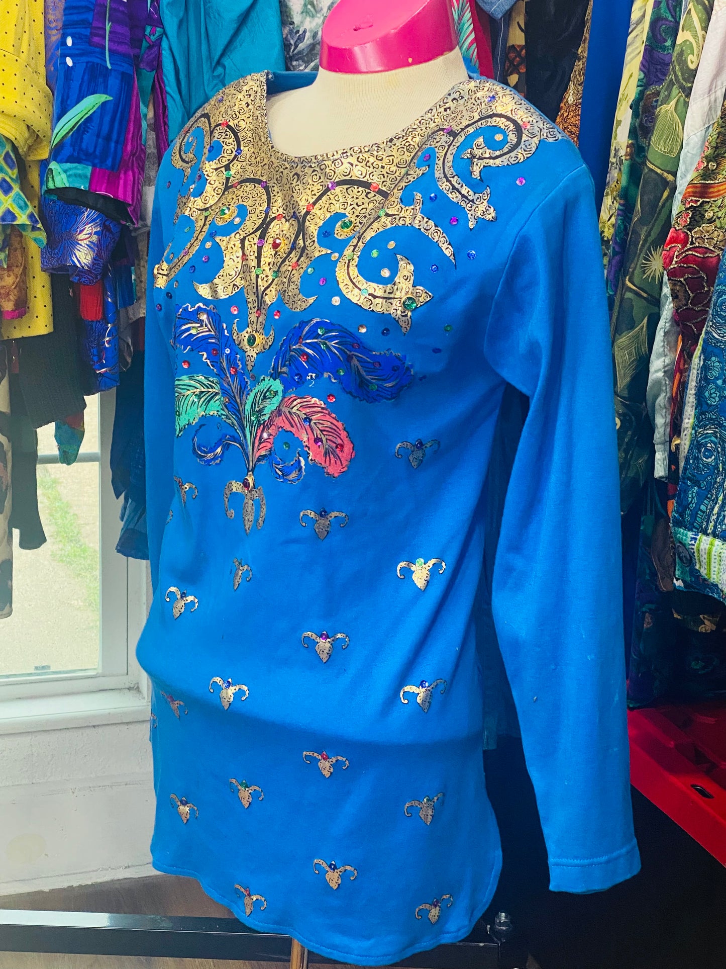 Vintage Blue Blouse