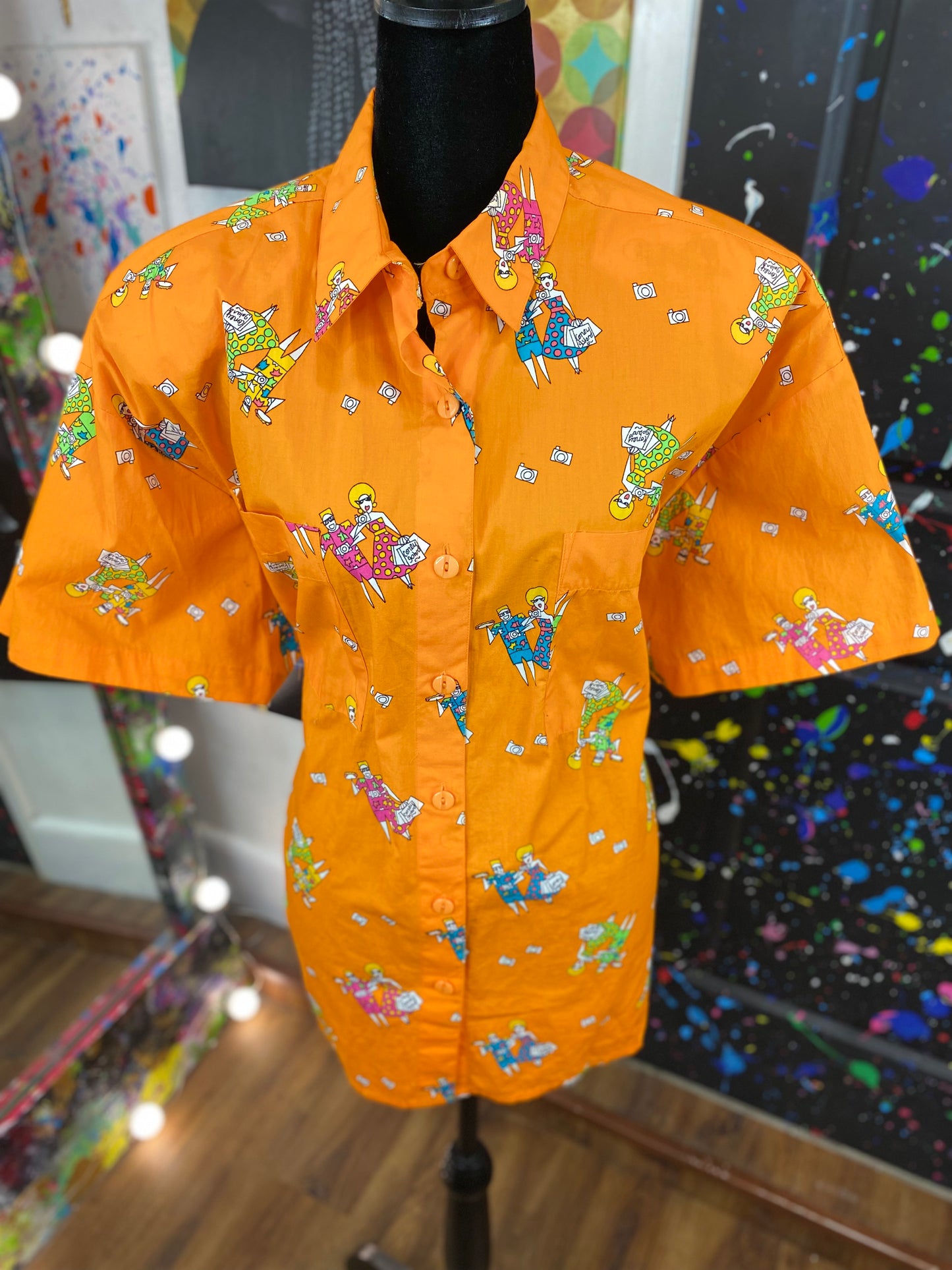 Vintage Short Sleeve Blouse