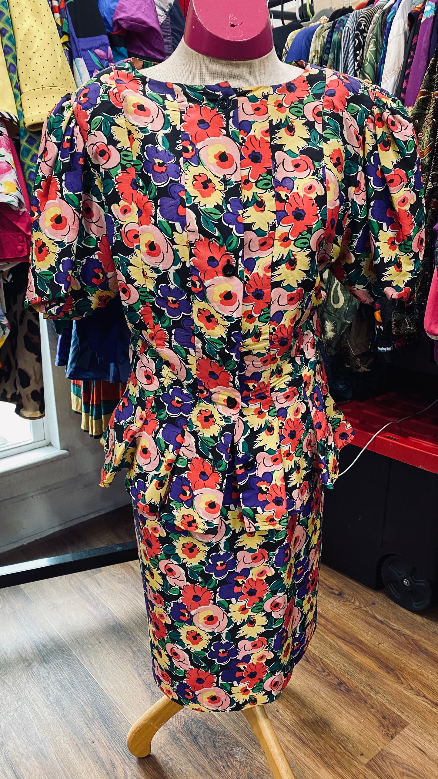 Vintage Floral Skirt Set