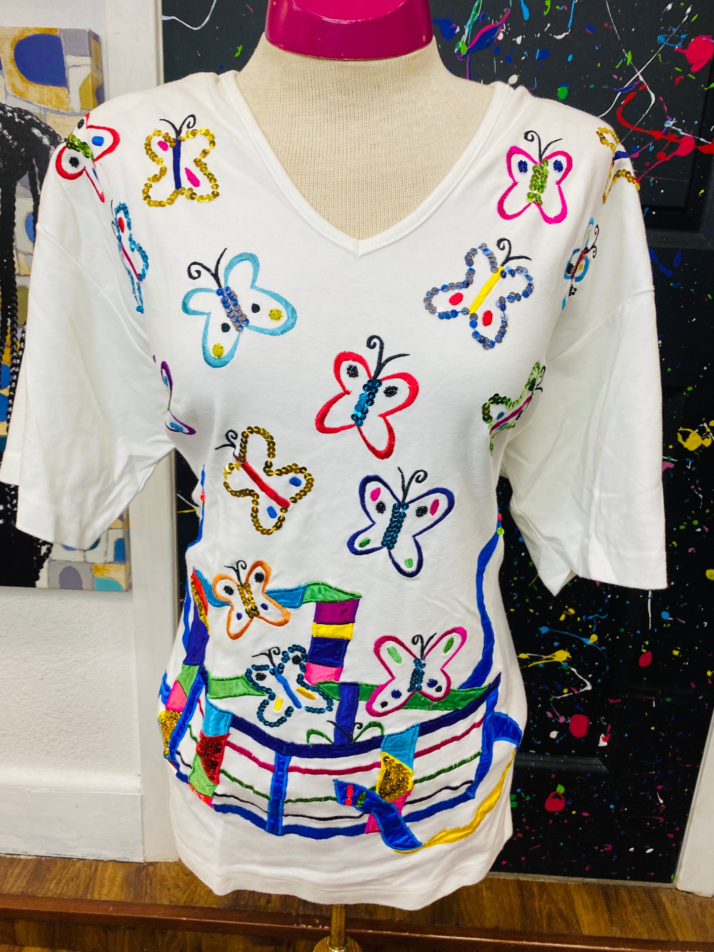Vintage Butterfly Blouse