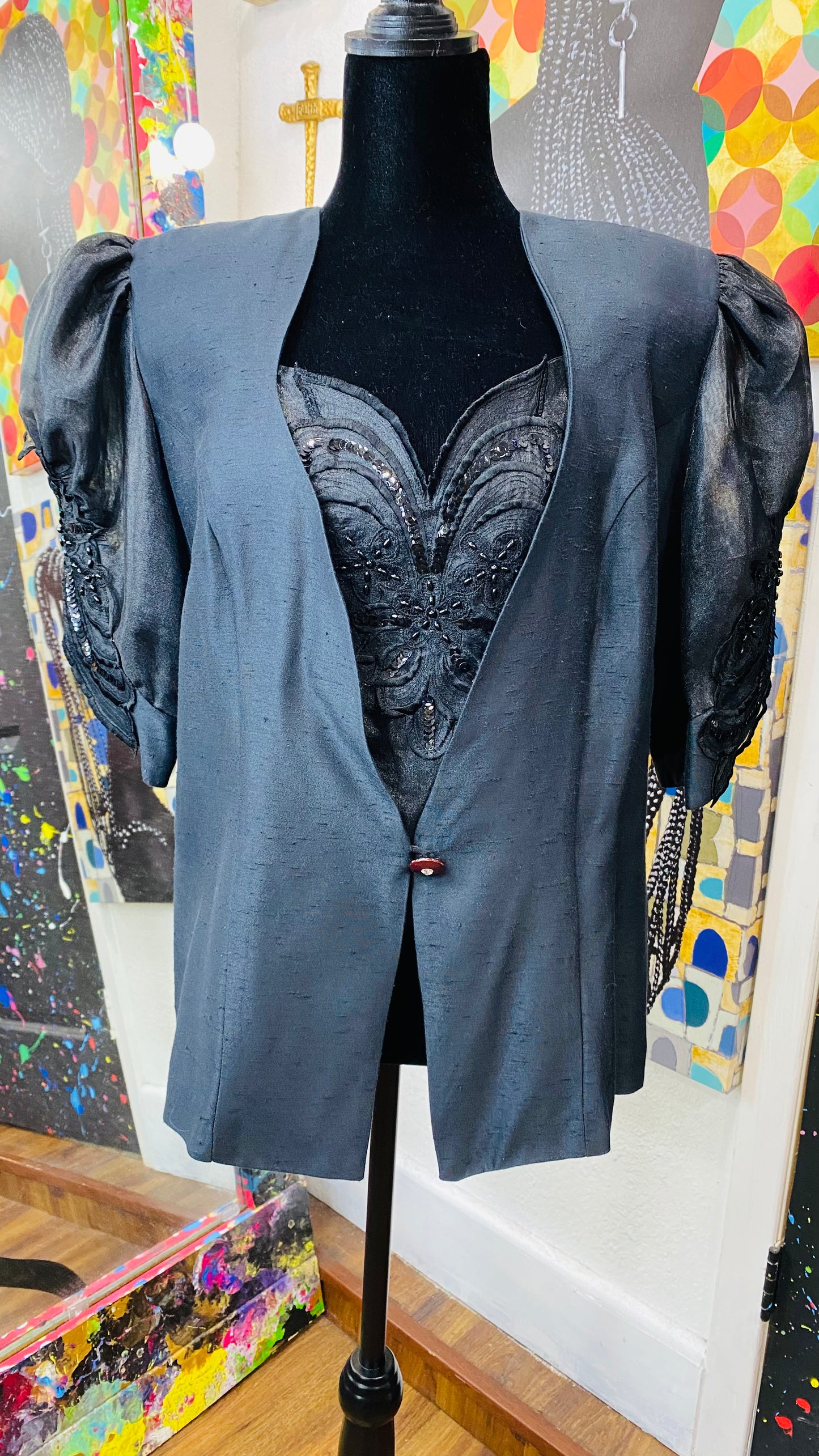 Vintage Sequin Blouse