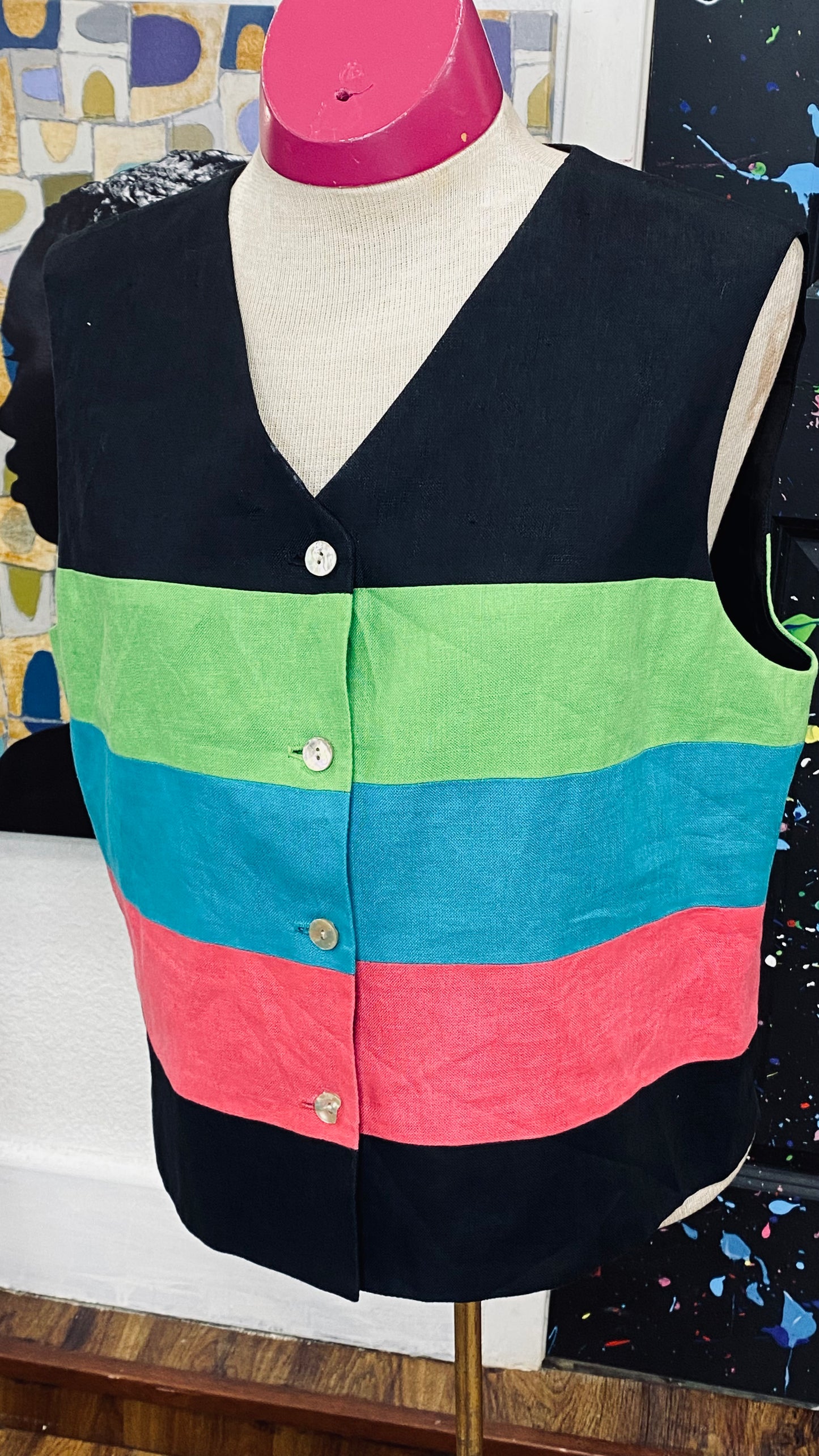 Vintage Sleeveless Blouse