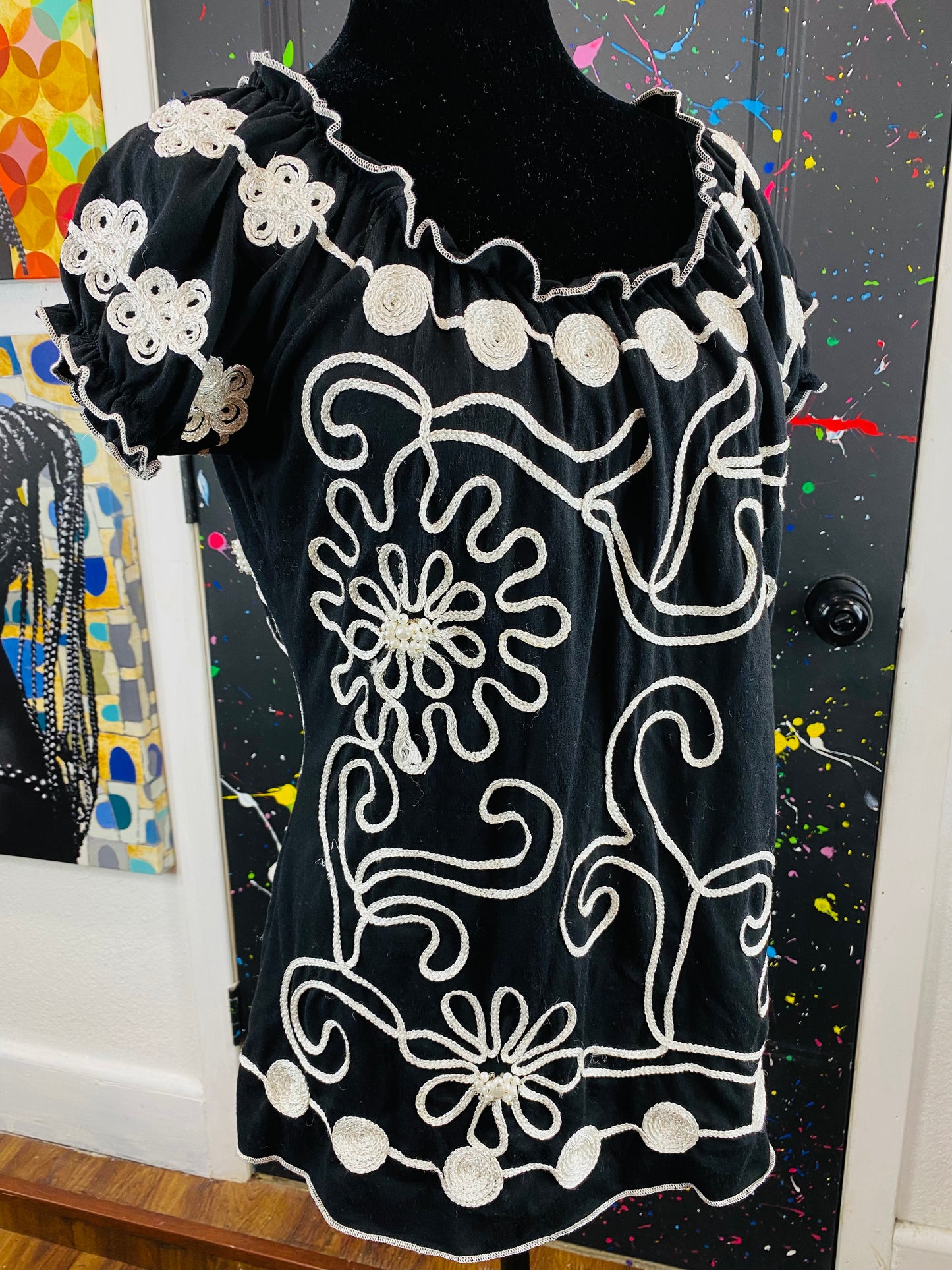 Vintage Short Sleeve Blouse