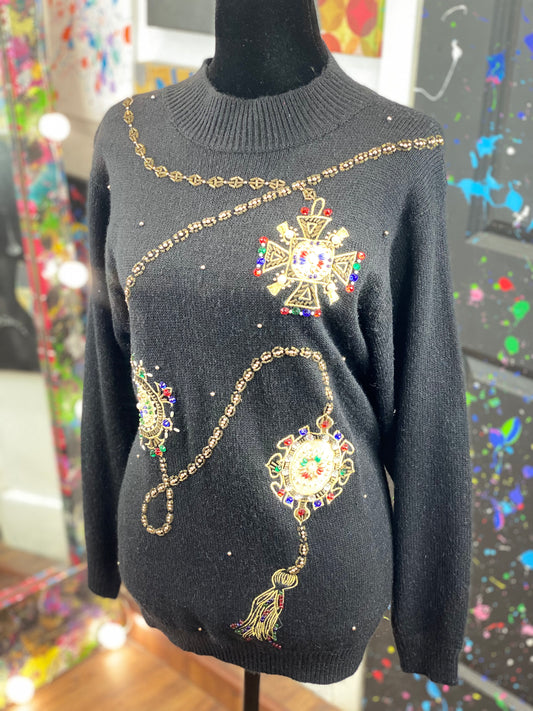 Vintage Sequins Sweater **