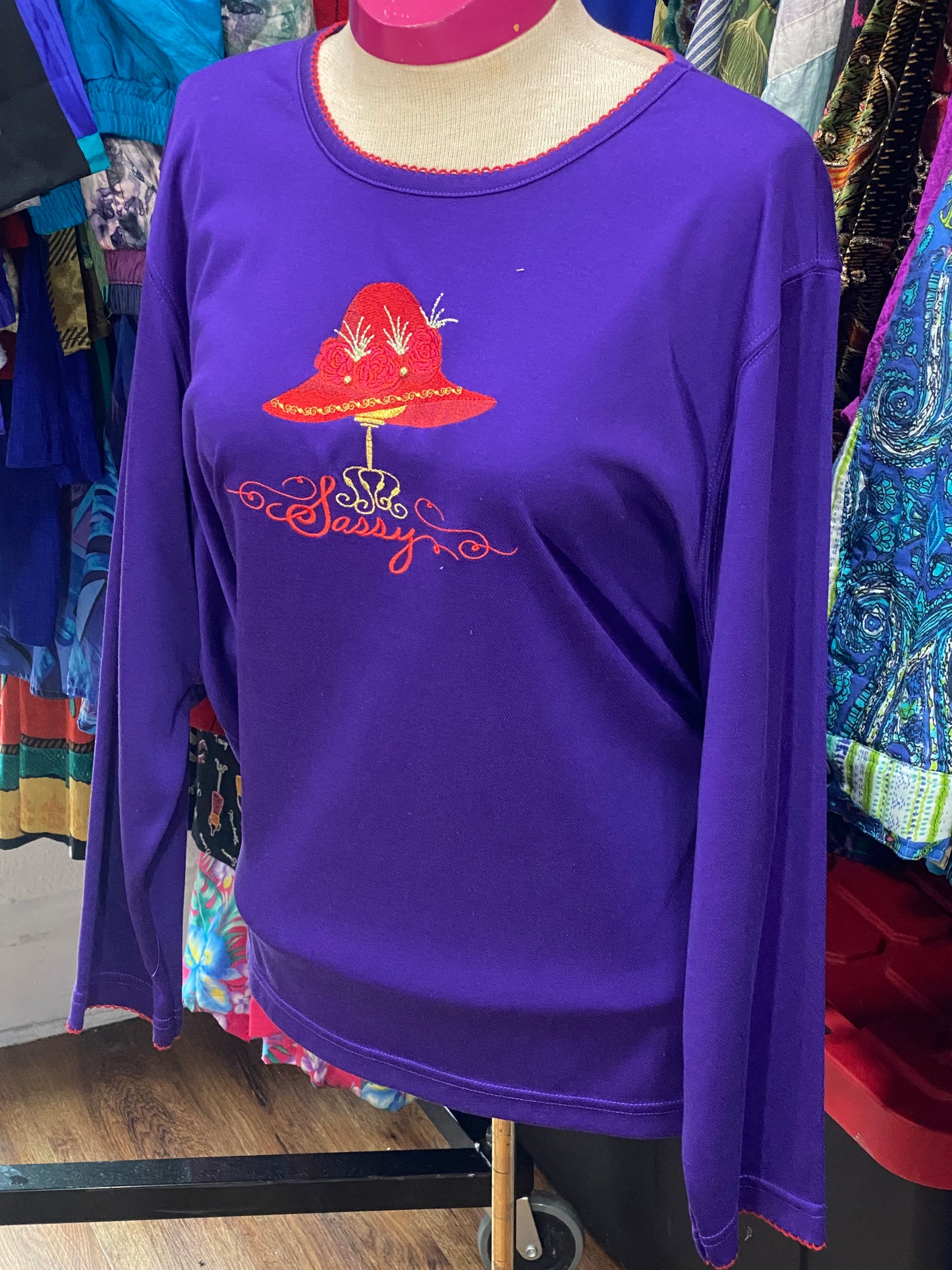 Vintage Purple Blouse